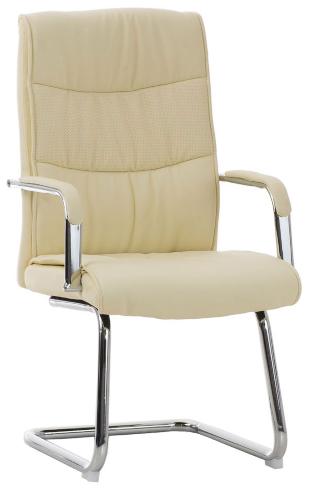 Lot de 2 Chaises Cantilever Caro en Similicuir avec accoudoirs