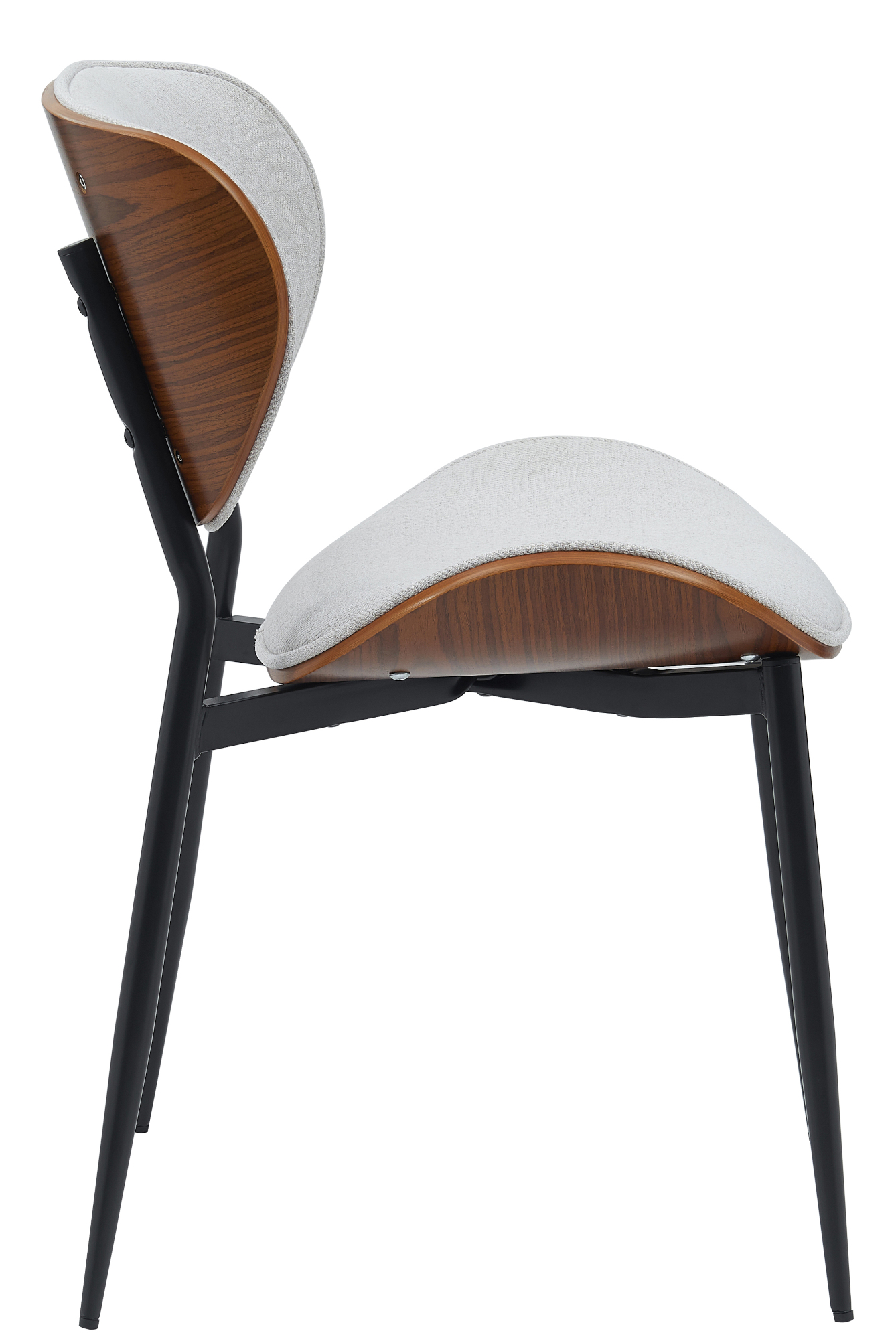 Lot de 2 chaises visiteurs Enid en similicuir ou en tissu