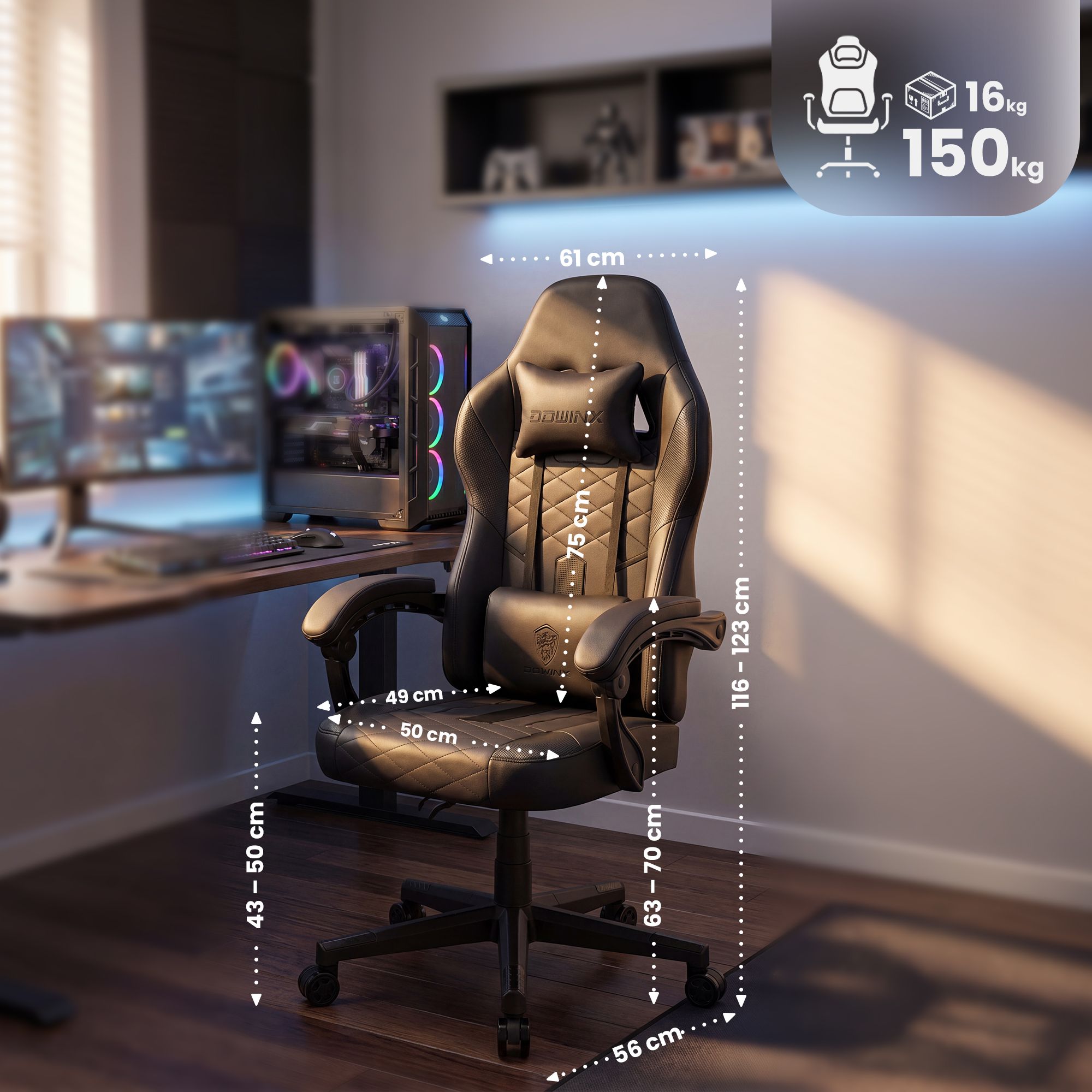 Chaise de bureau gaming Collins