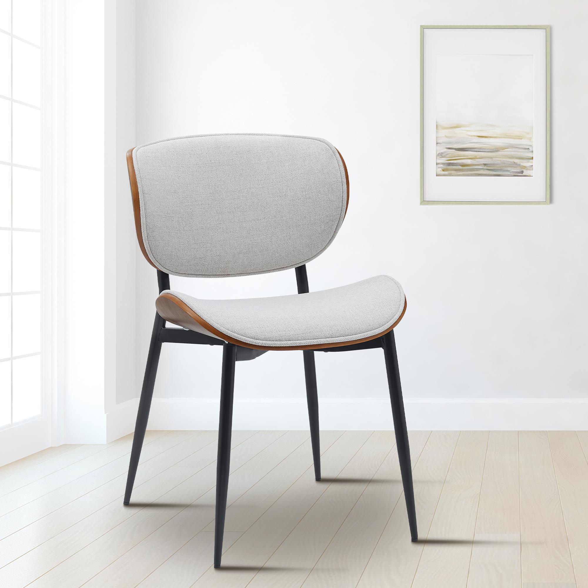 Lot de 2 chaises visiteurs Enid en similicuir ou en tissu