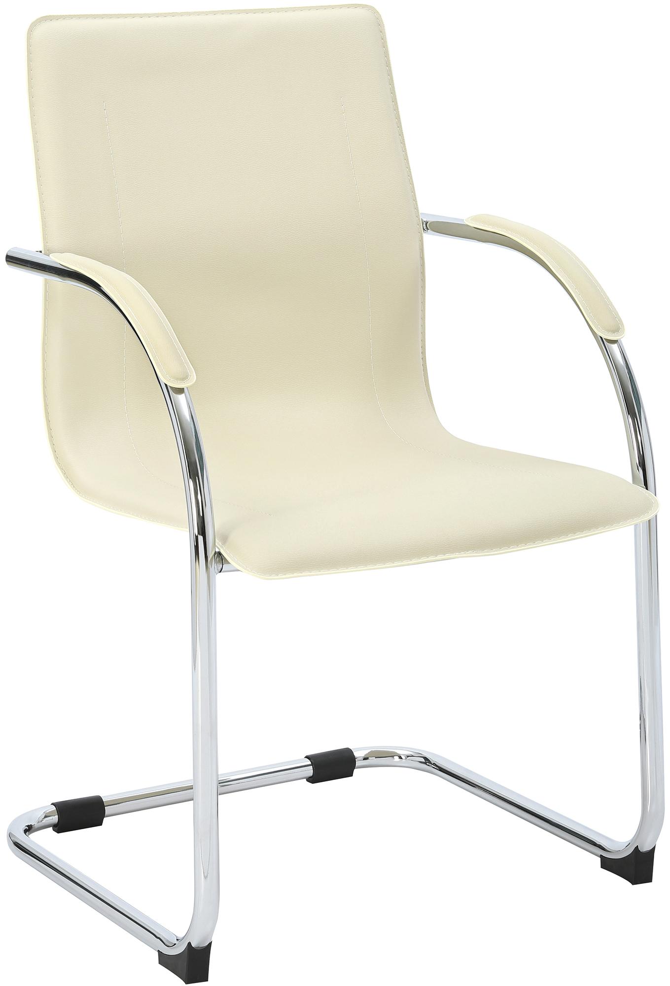Chaise cantilever Noeleen en simili cuir