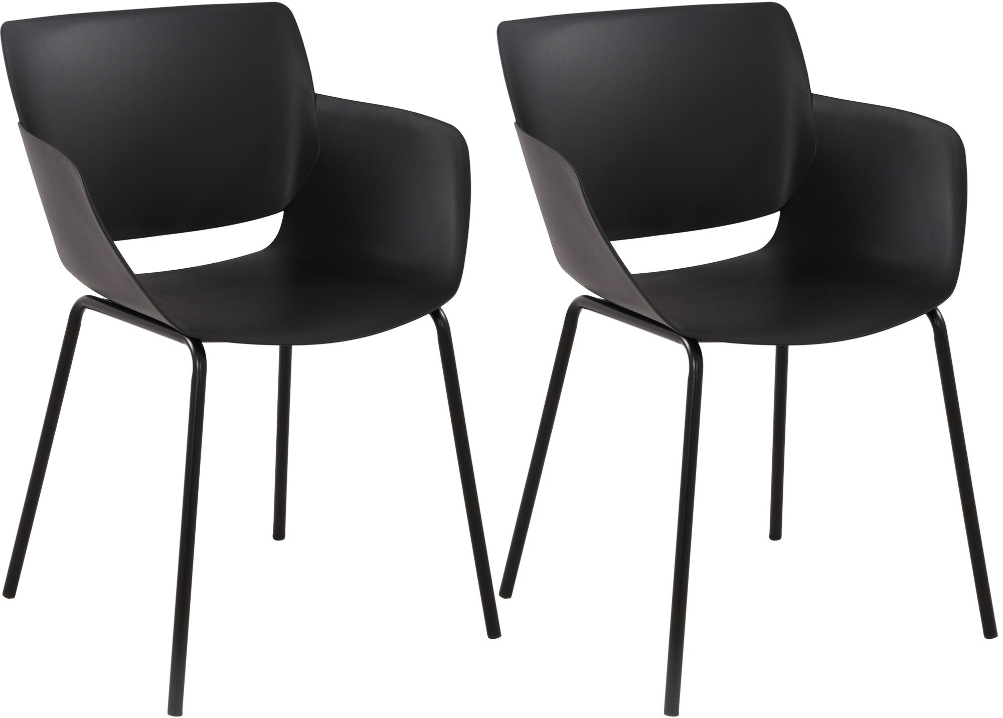 Lot de 2 chaises de jardin Alpena