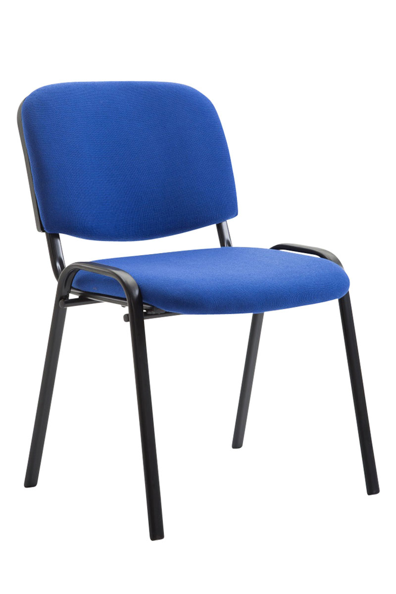 Lot de 4 chaises visiteur Ken en tissu