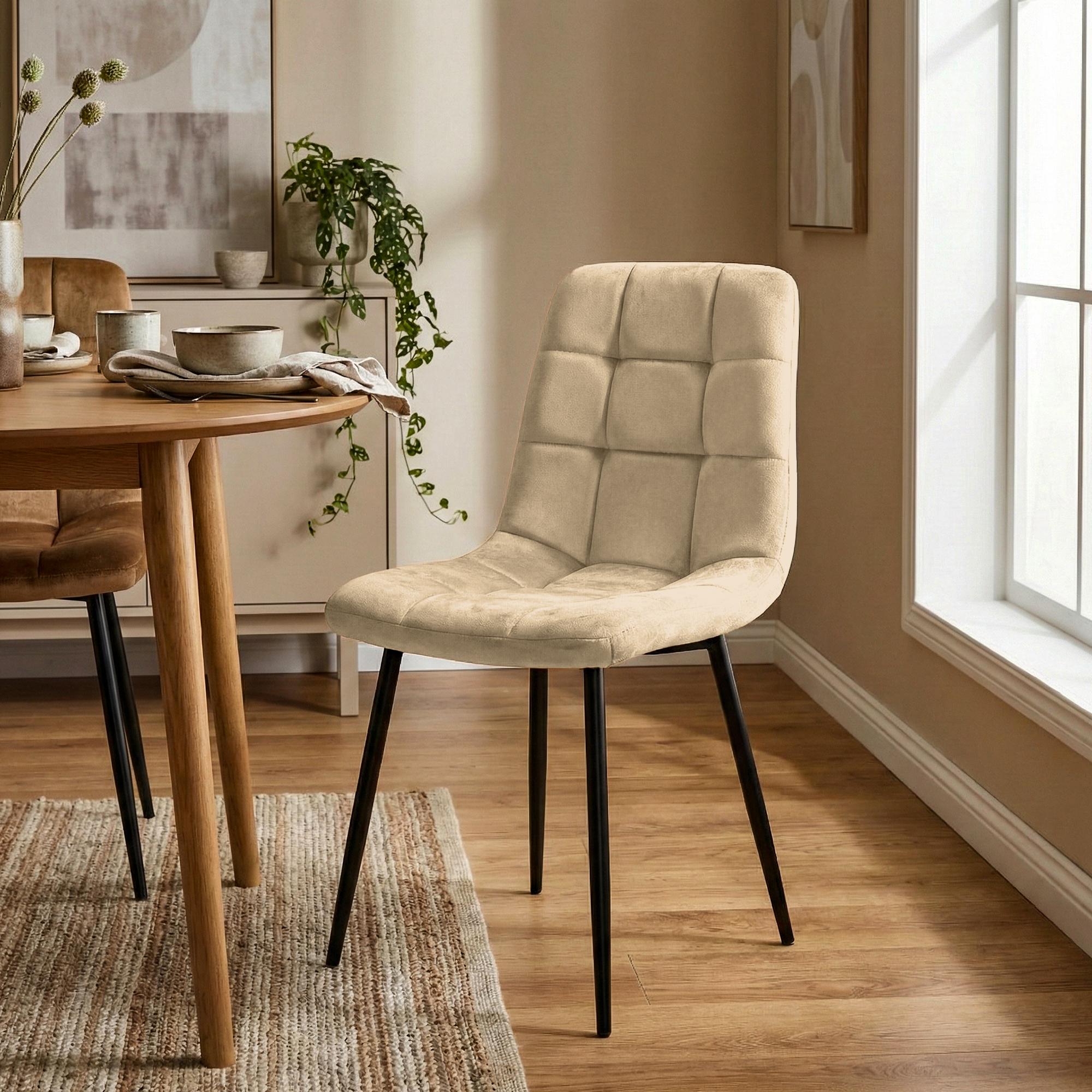 Lot de 4 chaises de salle a manger Antibes