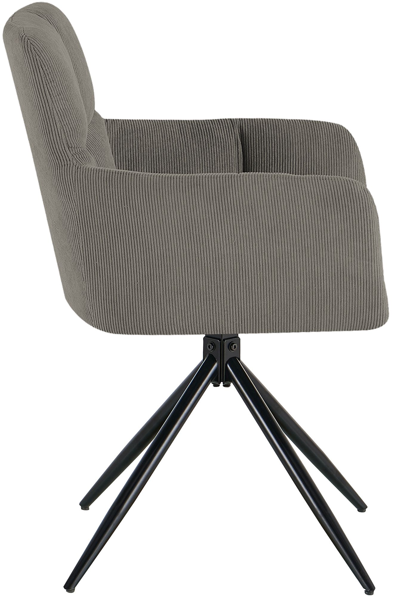 Chaise de salle à manger Jonah en velours côtelé