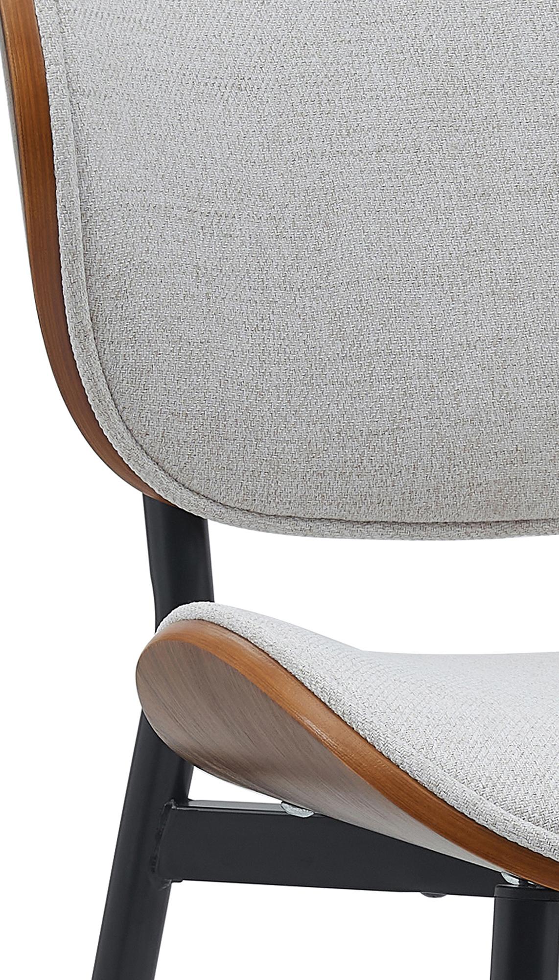 Lot de 2 chaises visiteurs Enid en similicuir ou en tissu