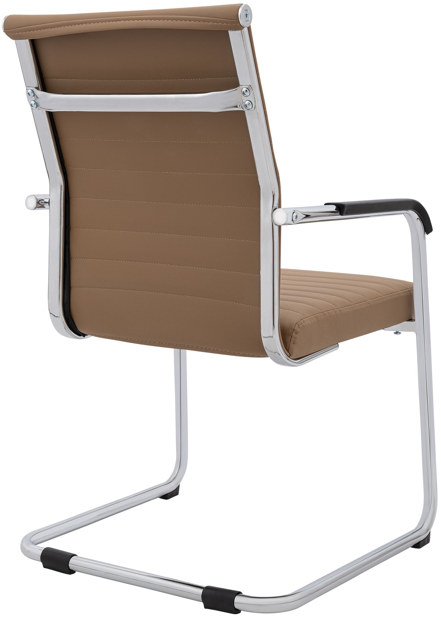 Lot de 2 chaises cantilever Hakon, aspect cuir
