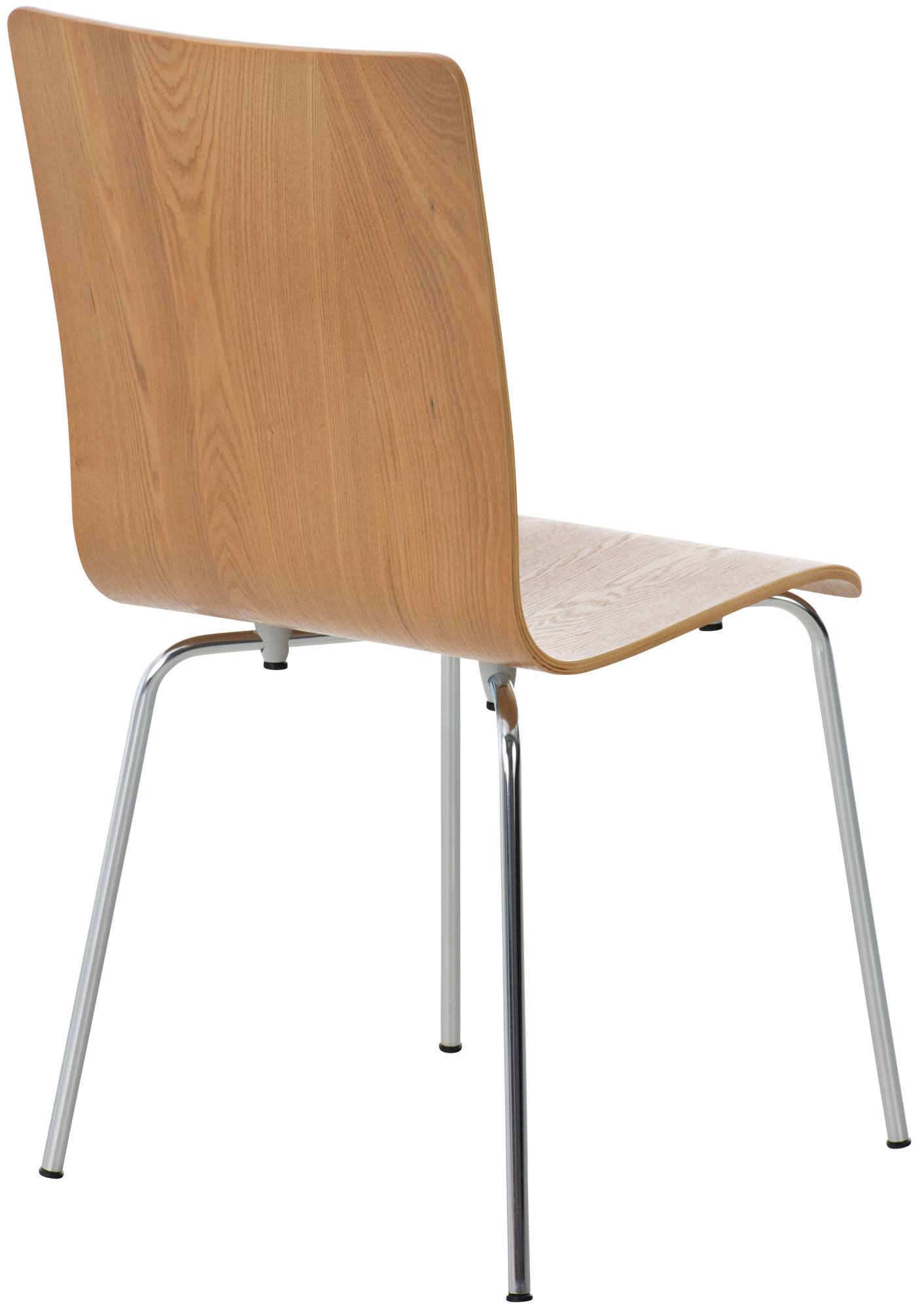 Lot de 4 chaises visiteur Pepe en bois