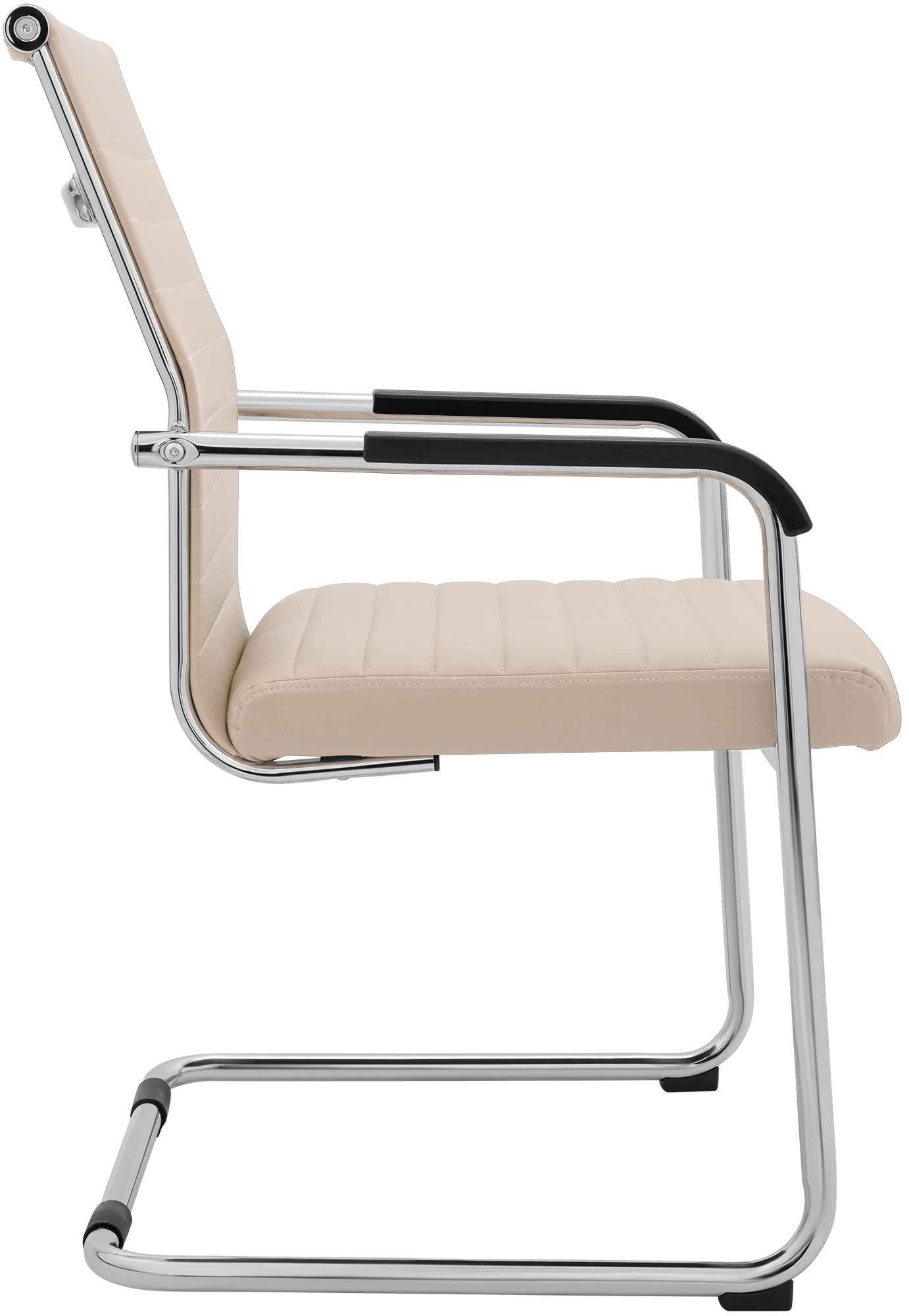 Lot de 2 chaises cantilever Hakon, aspect cuir