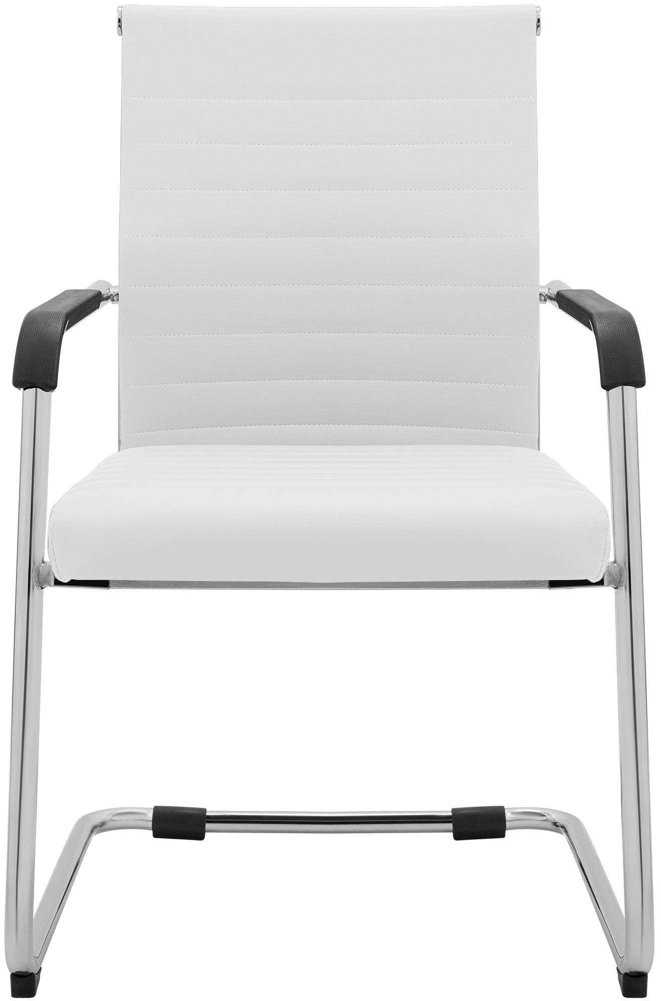Lot de 2 chaises cantilever Hakon, aspect cuir
