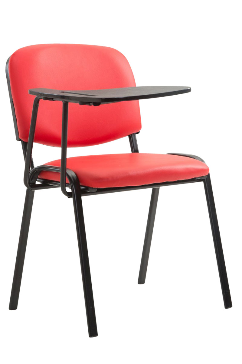 Chaise Ken en similicuir avec tablette rabattable