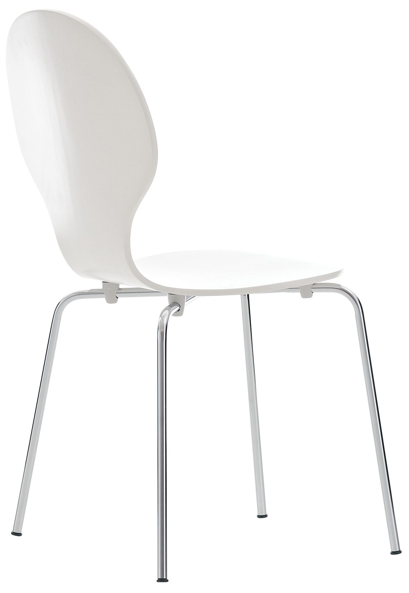 Lot de 4 chaises empilables en bois Diego