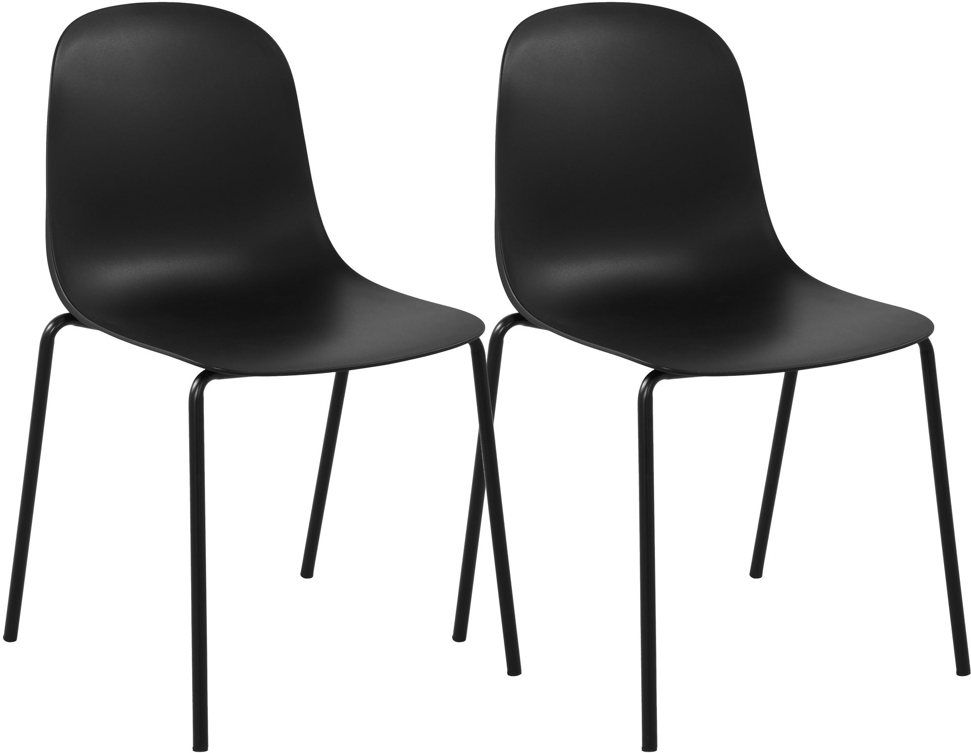 Lot de 2 chaises empilables Hardin