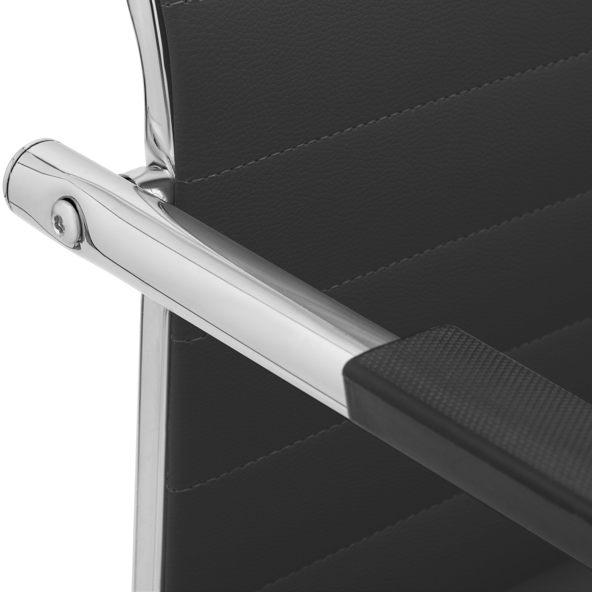 Lot de 2 chaises cantilever Hakon, aspect cuir