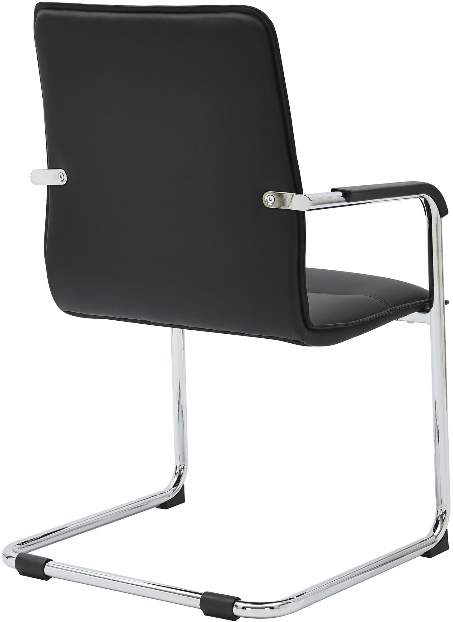 Lot de 2 chaises cantilever Seattle en similicuir
