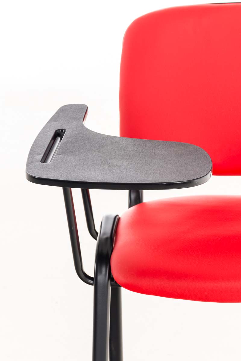 Chaise Ken en similicuir avec tablette rabattable