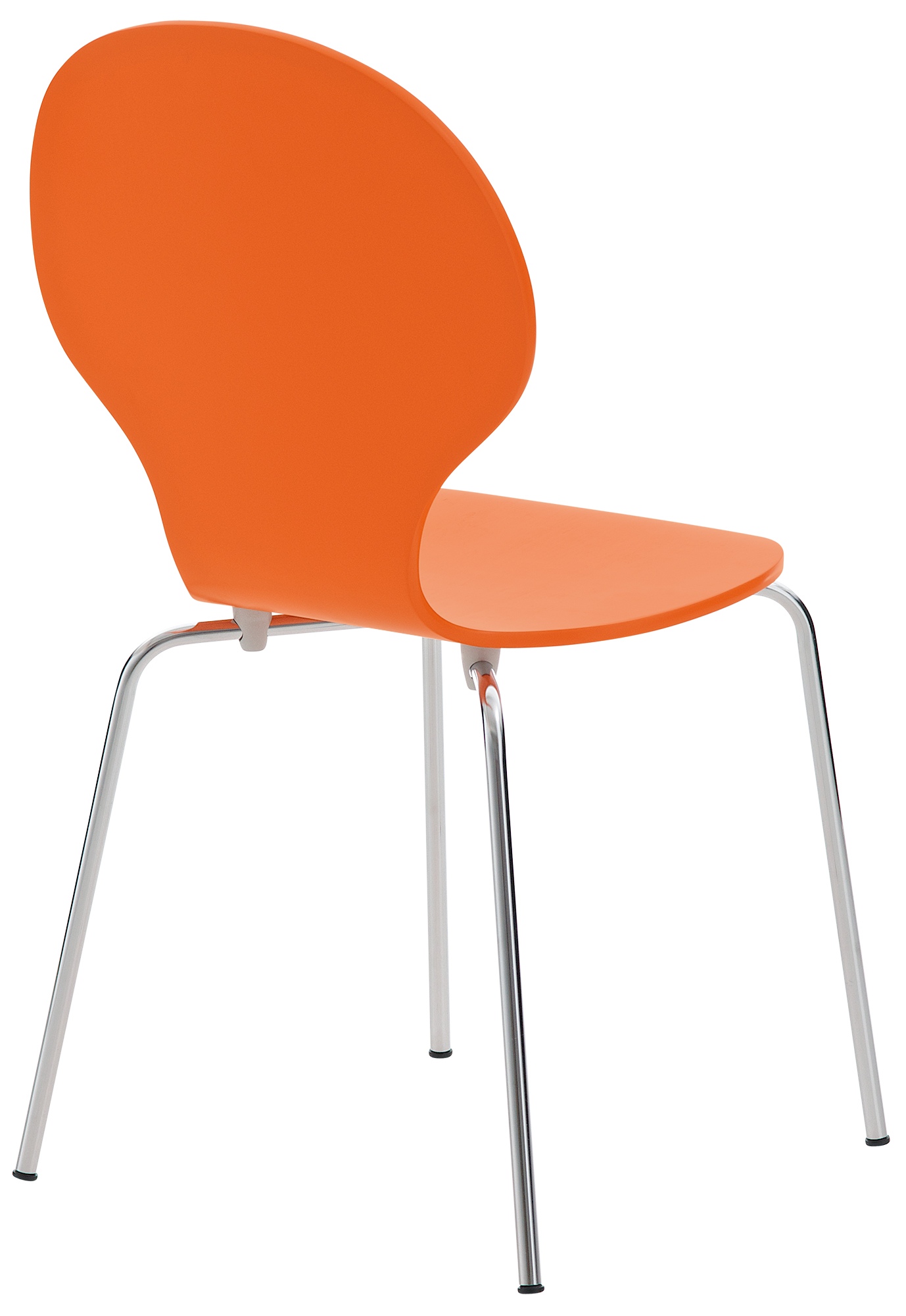 Lot de 4 chaises empilables en bois Diego