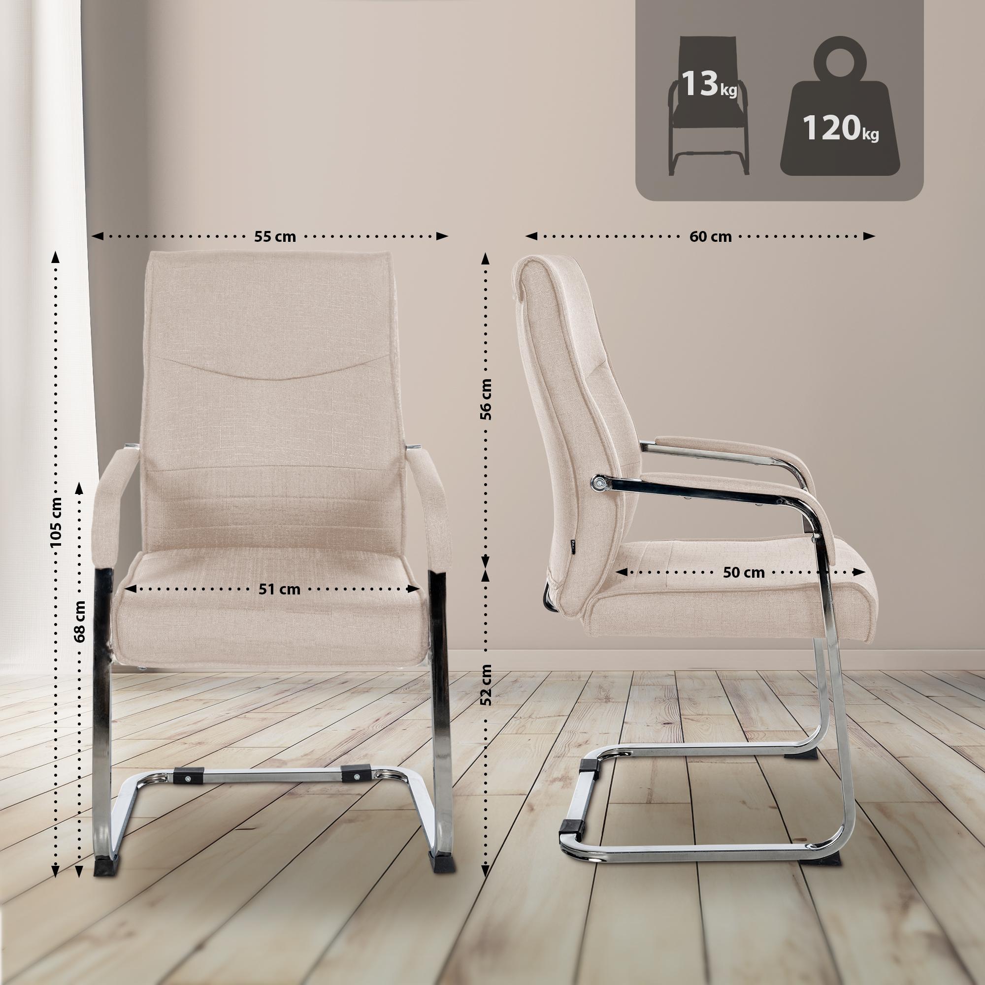 Lot de 2 chaises de salle a manger Hobart