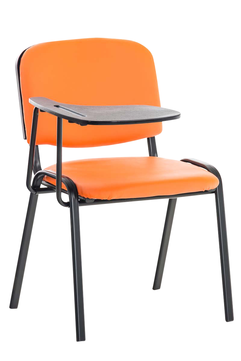 Chaise Ken en similicuir avec tablette rabattable
