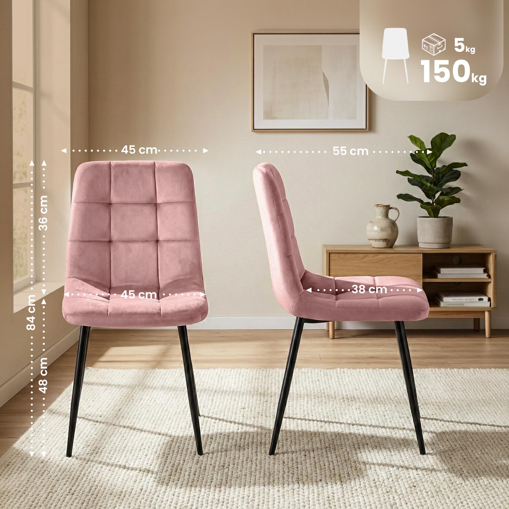 Lot de 4 chaises de salle a manger Antibes