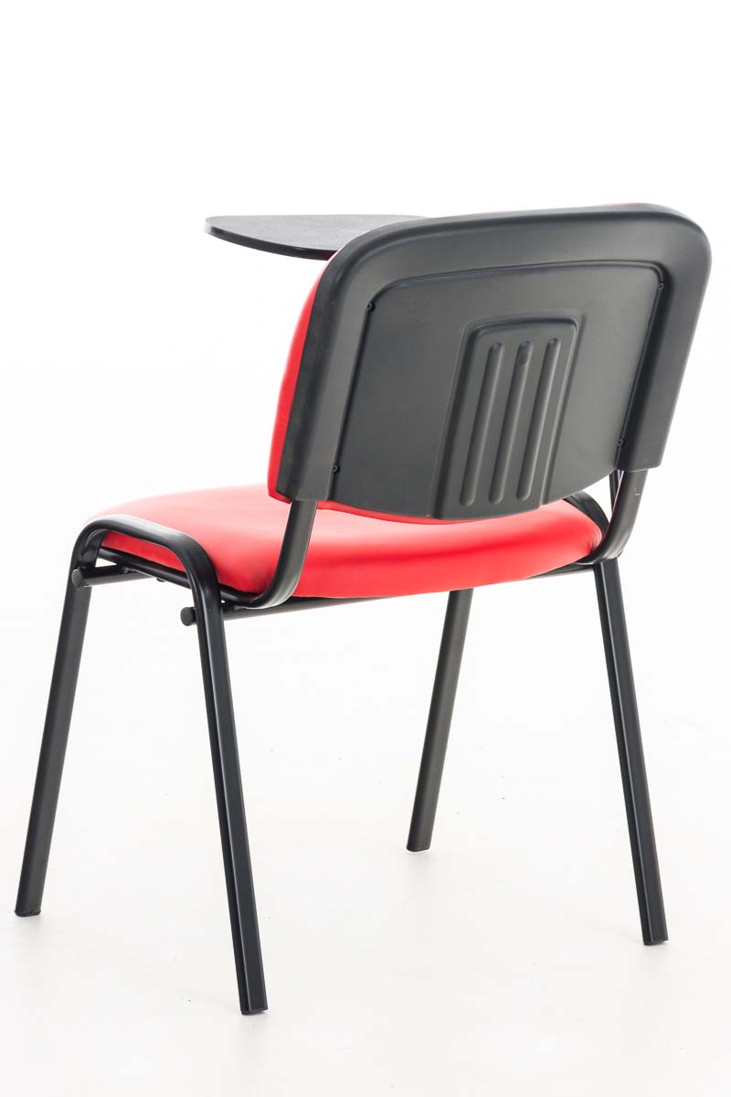 Chaise Ken en similicuir avec tablette rabattable