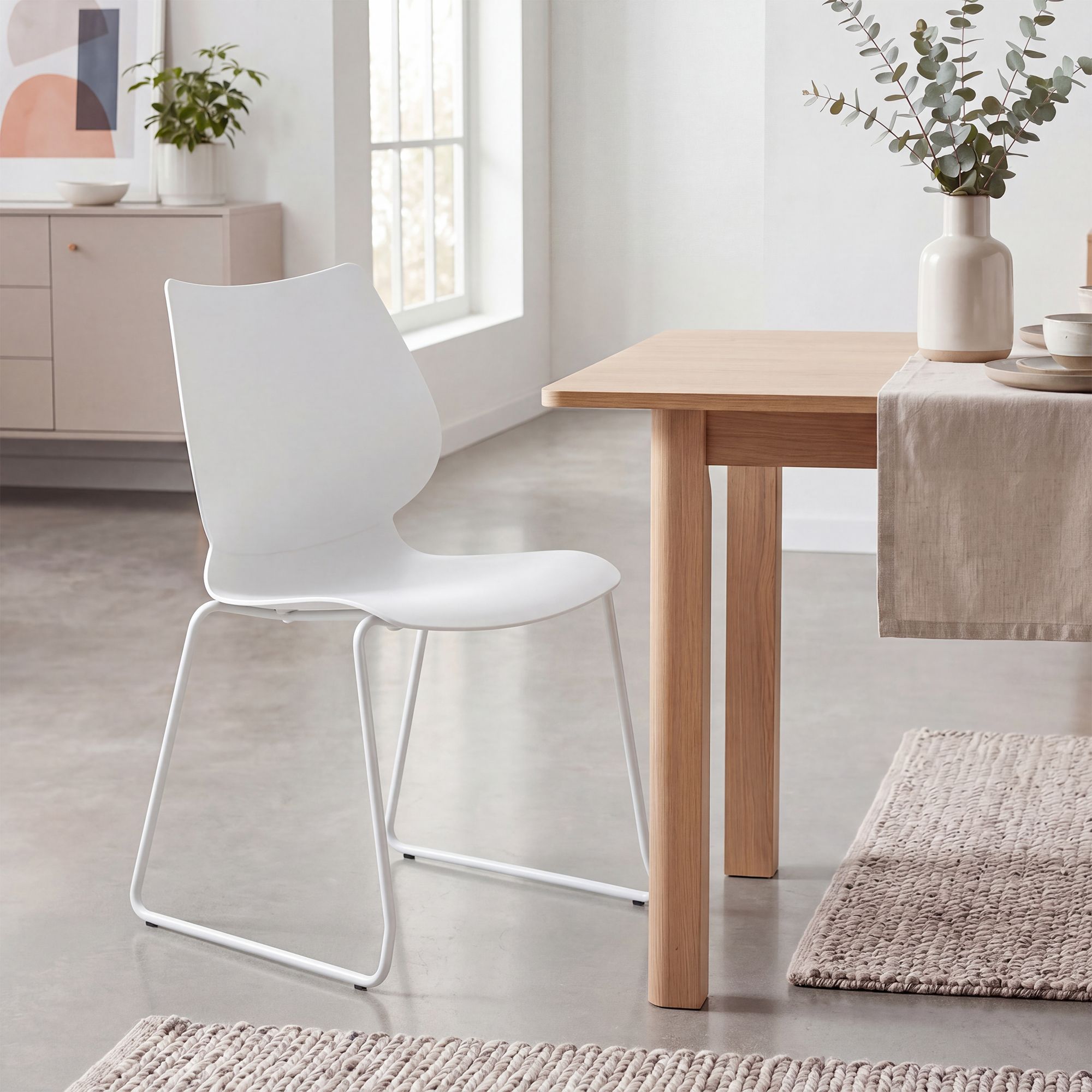 Lot de 4 chaises empilables Houma