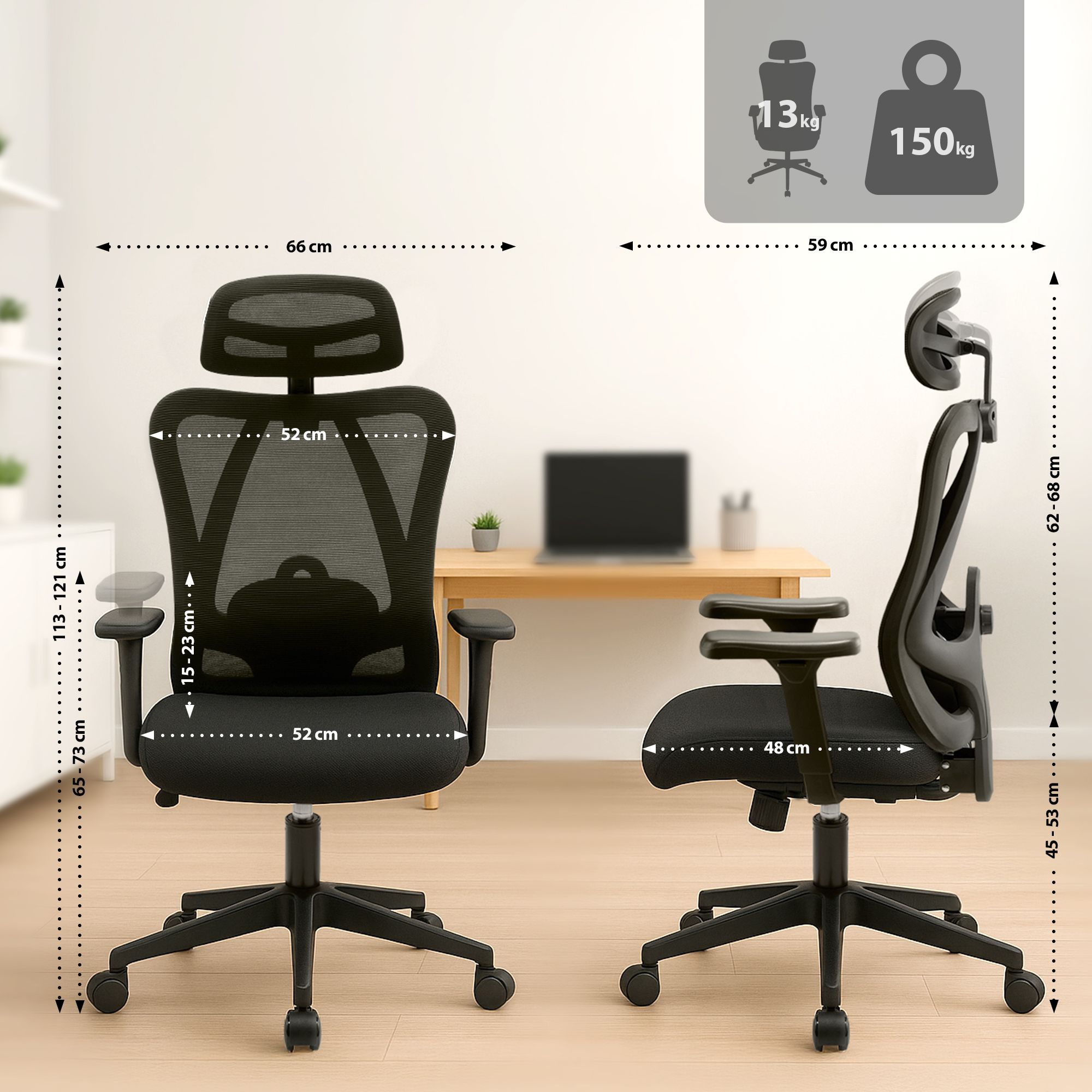 Chaise de bureau Elisha