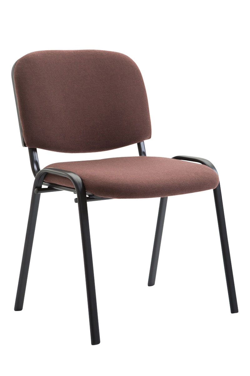 Lot de 4 chaises visiteur Ken en tissu