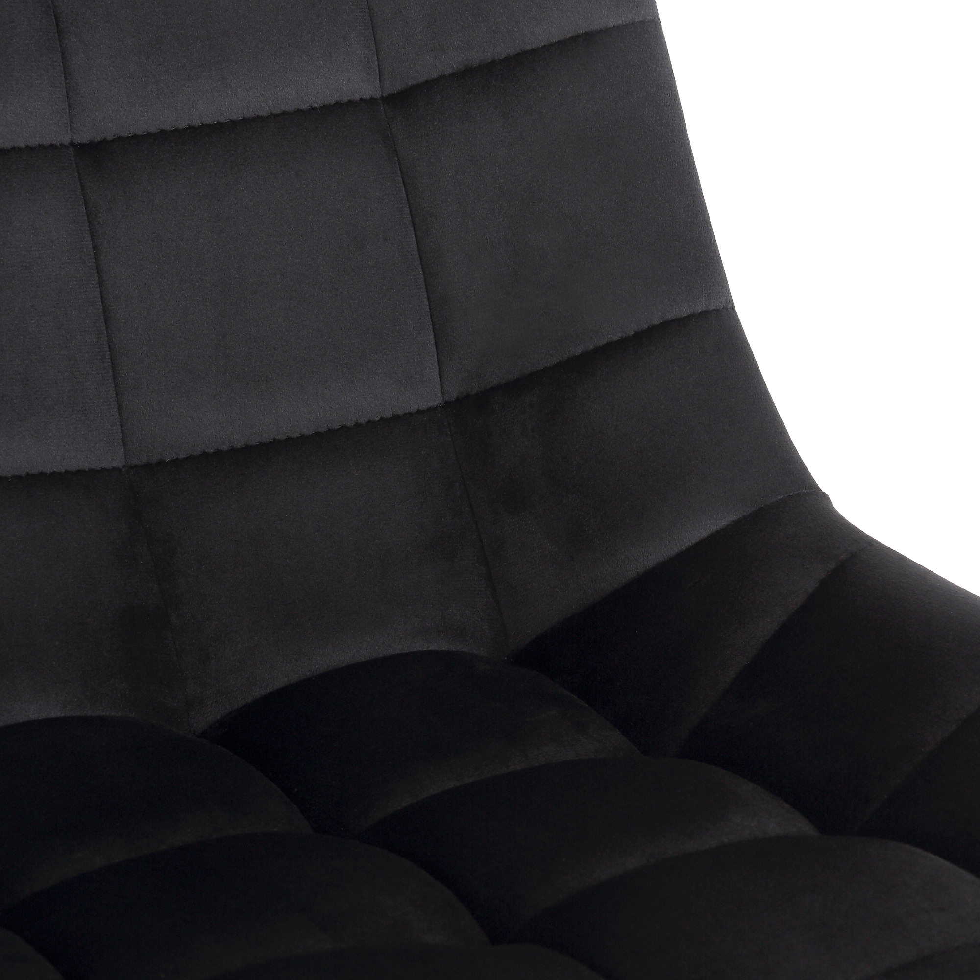 Chaise de bureau pivotant Medford en Velours avec Hauteur ajustable et Roulettes