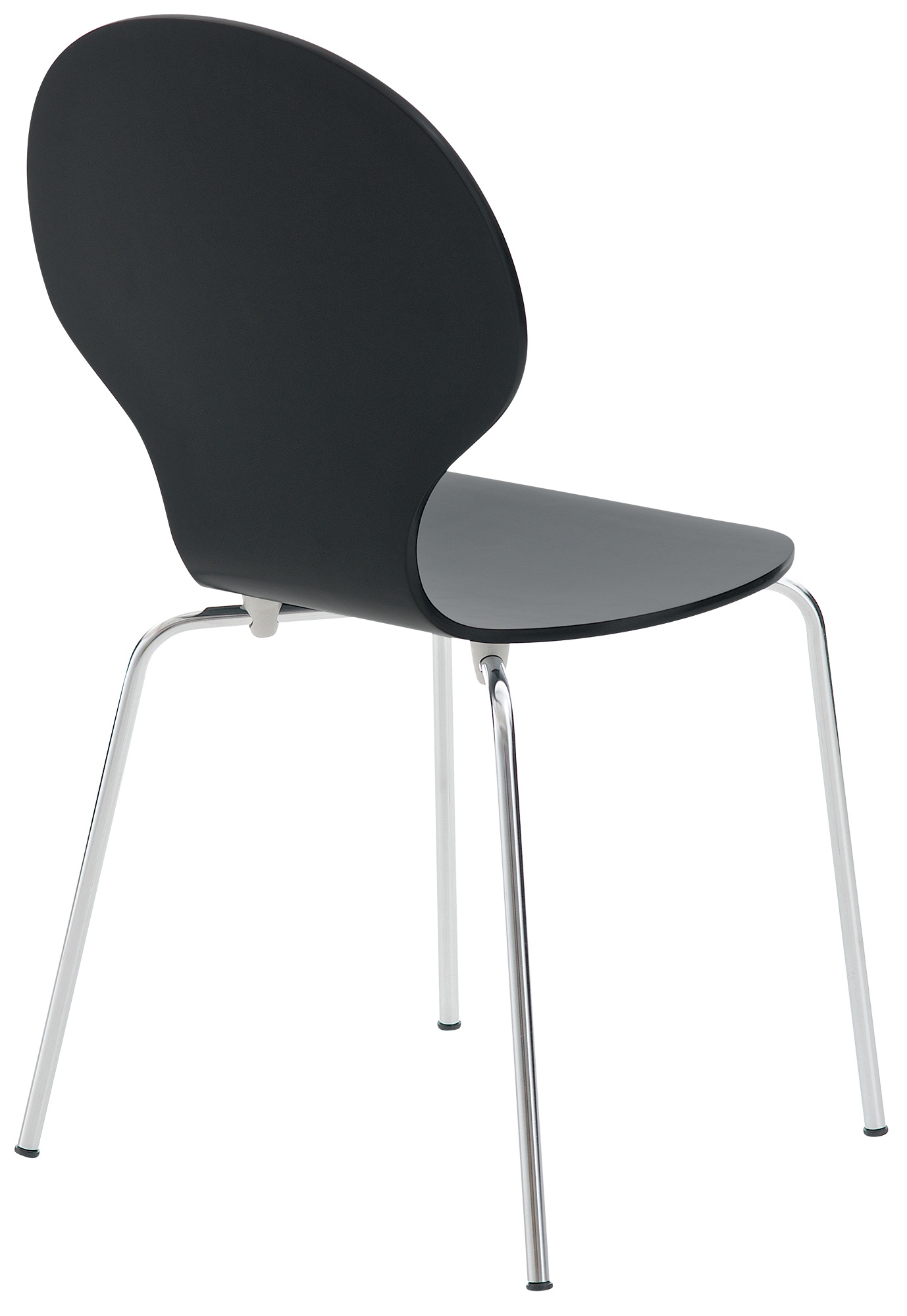 Lot de 4 chaises empilables en bois Diego