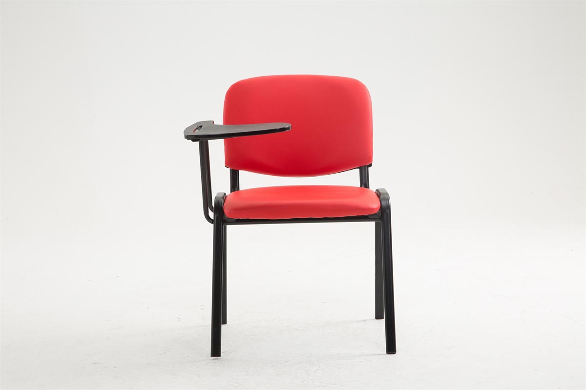 Chaise Ken en similicuir avec tablette rabattable