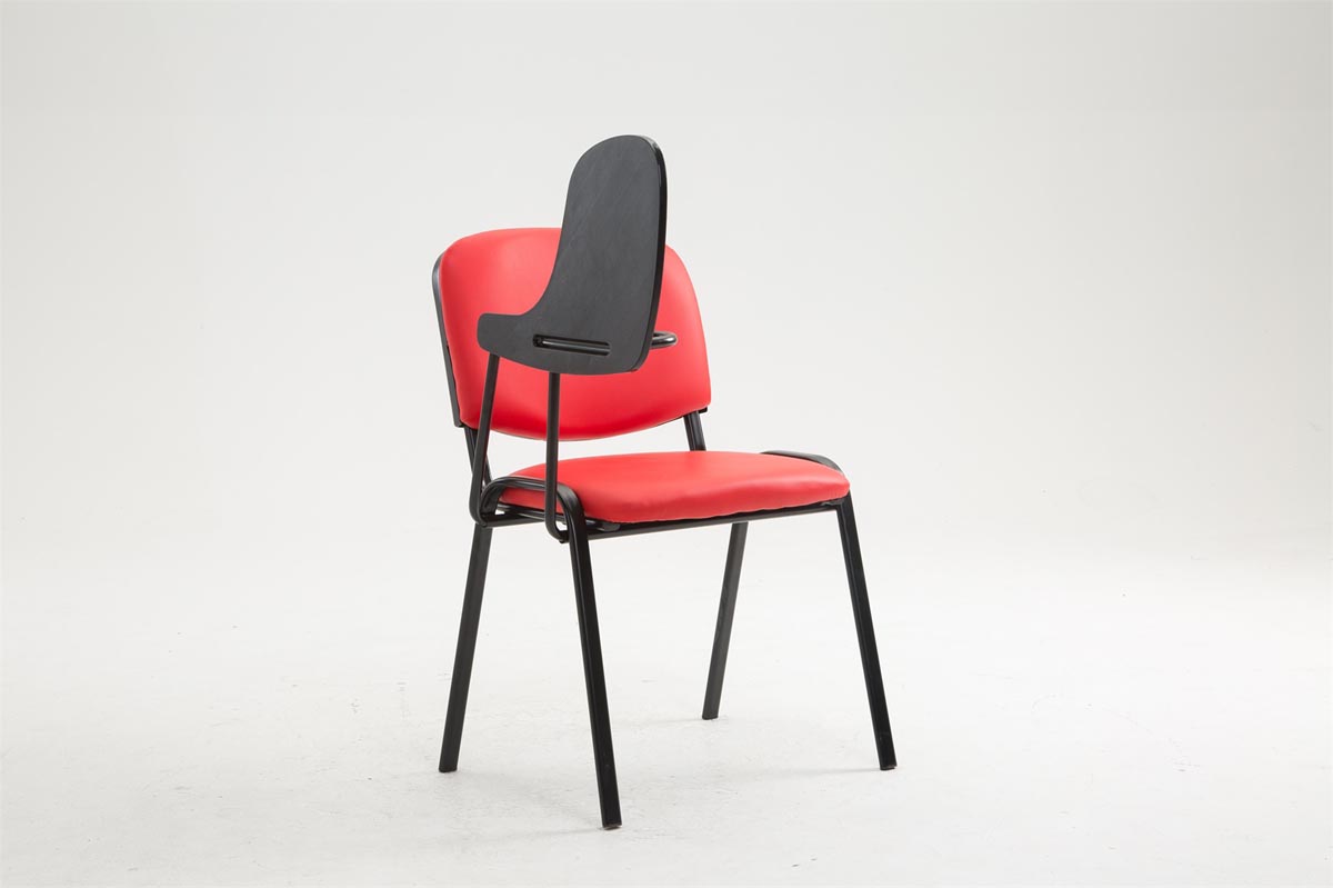 Chaise Ken en similicuir avec tablette rabattable