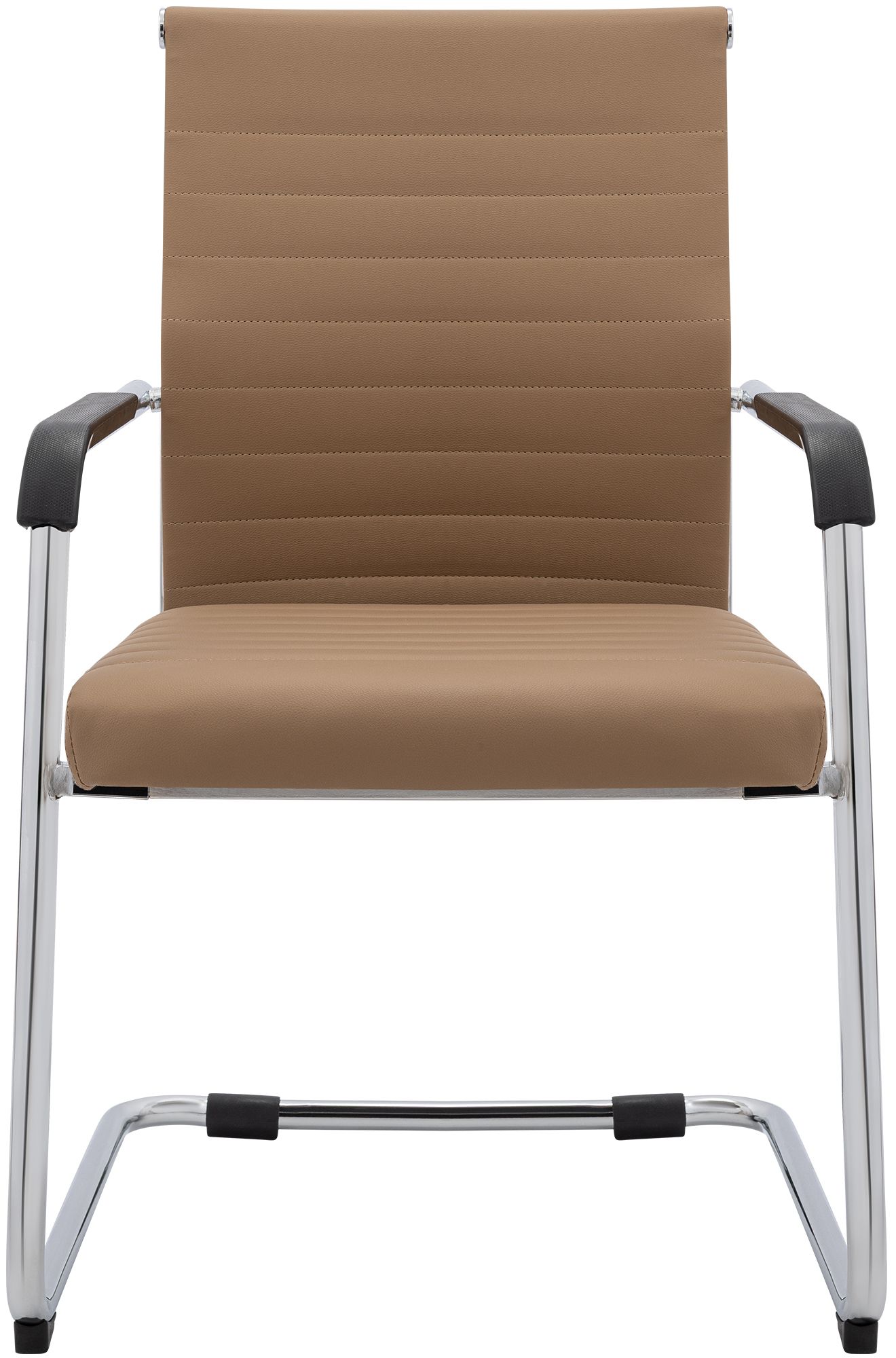 Lot de 2 chaises cantilever Hakon, aspect cuir