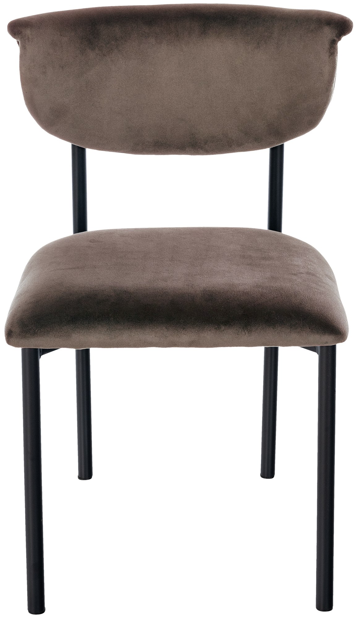 Lot de 2 chaises de salle à manger Gambell en velours