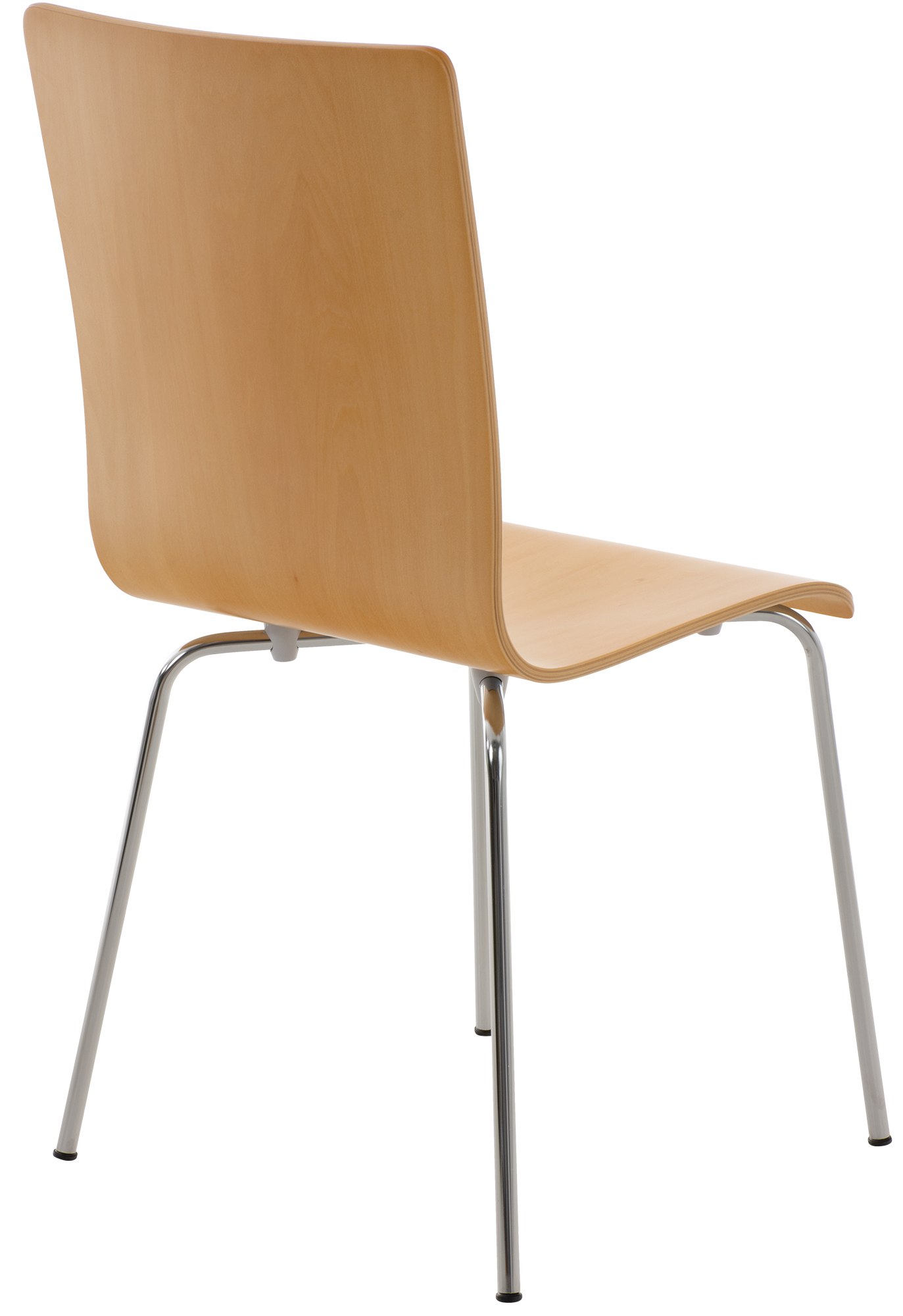 Lot de 4 chaises visiteur Pepe en bois