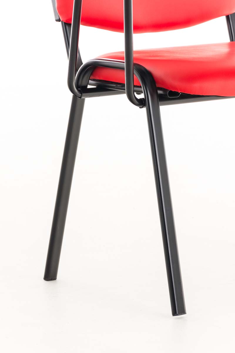 Chaise Ken en similicuir avec tablette rabattable