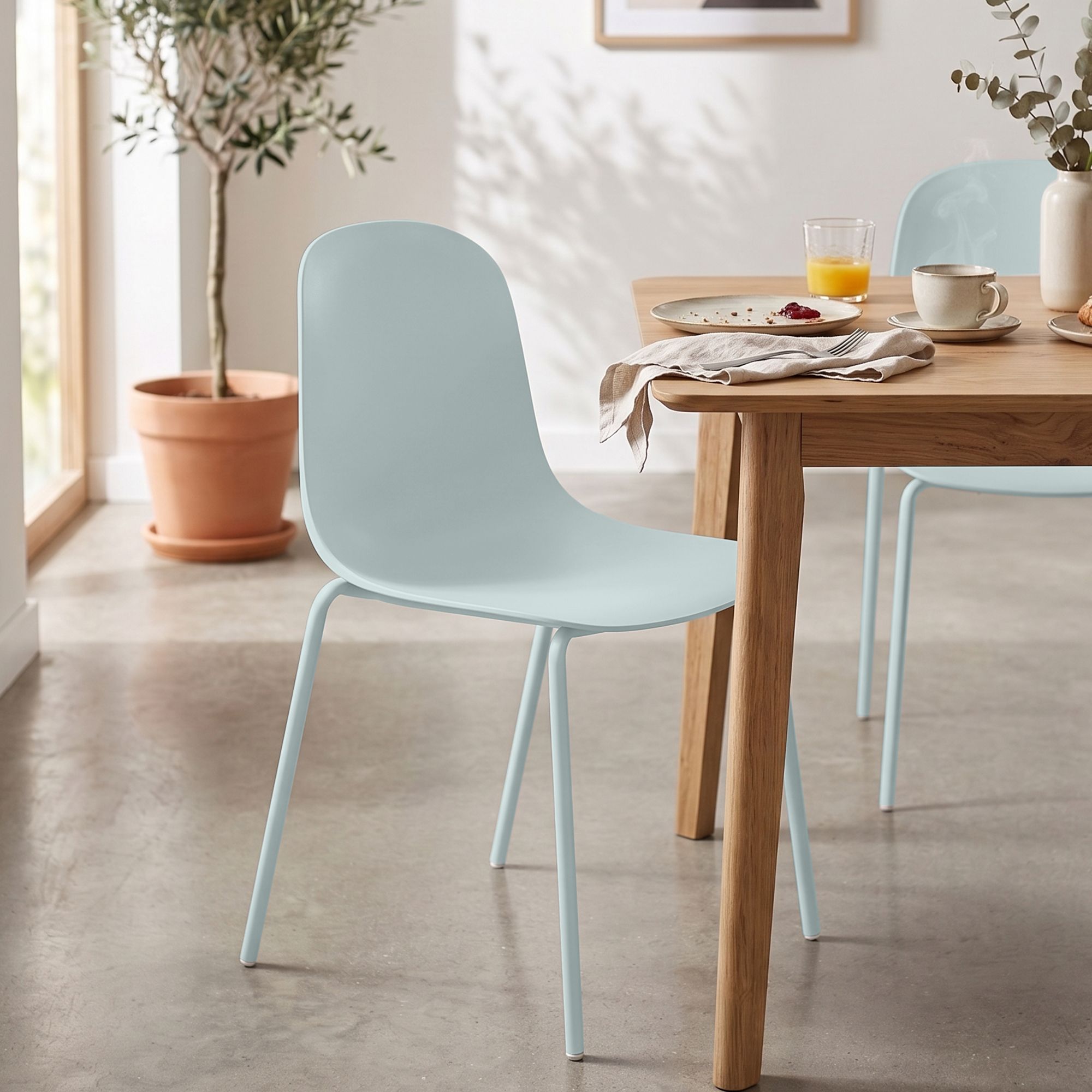 Lot de 2 chaises empilables Hardin