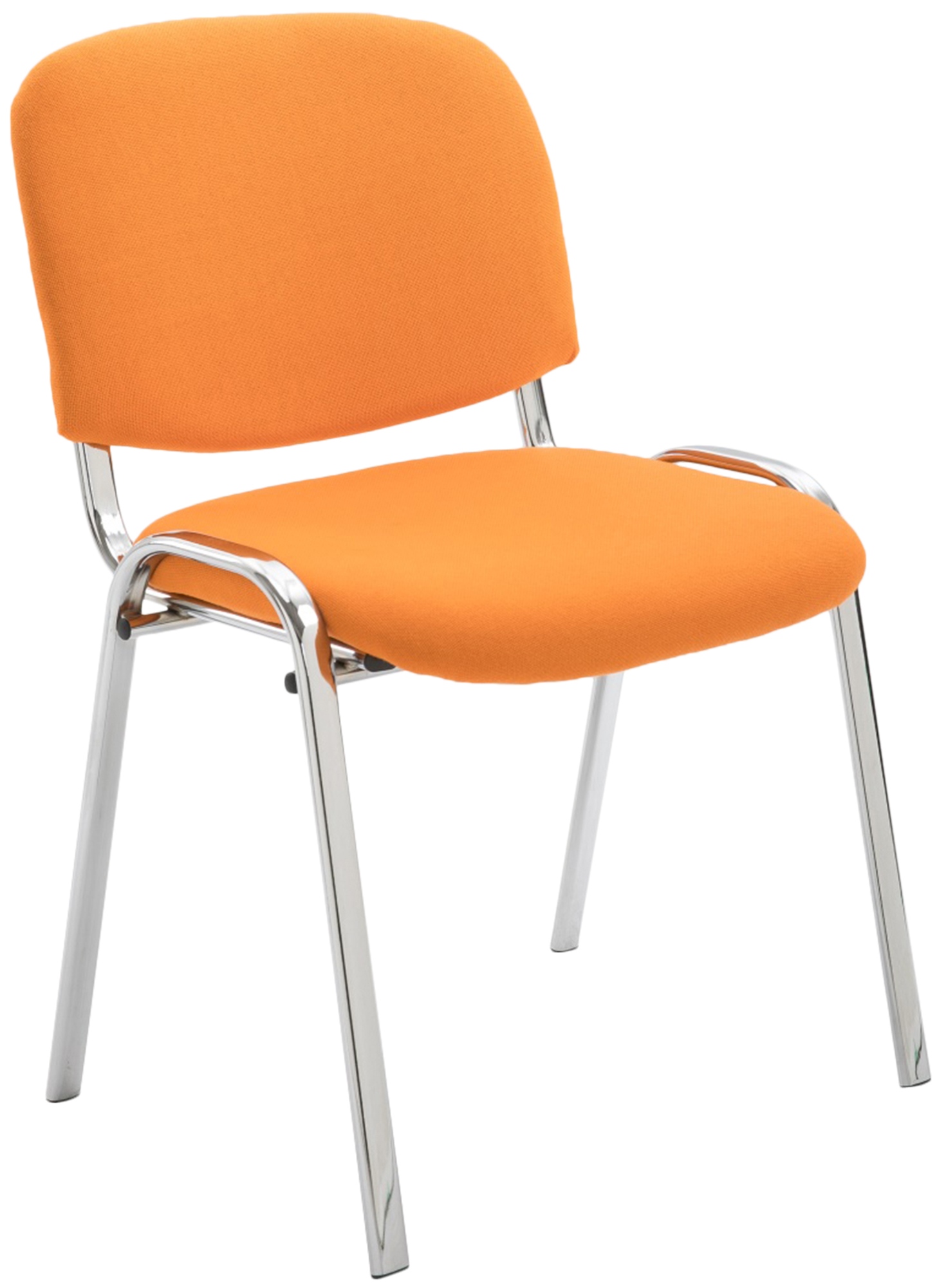 Chaise visiteur Ken support chromé tissu