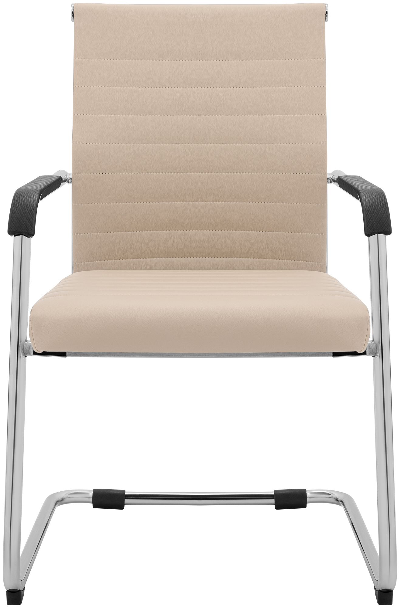 Lot de 2 chaises cantilever Hakon, aspect cuir