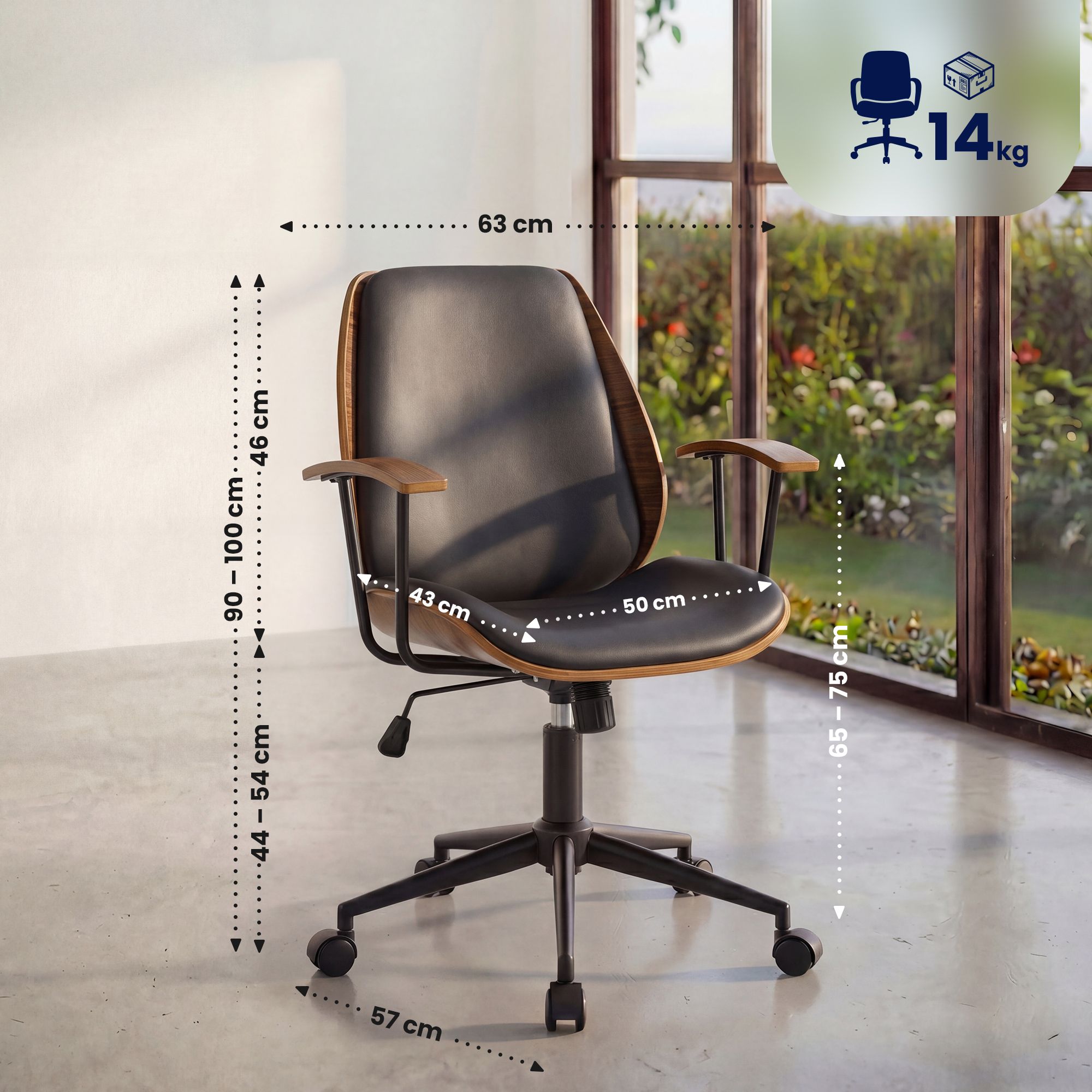 Chaise de bureau Arlondi confortable et ergonomique pour un travail efficace
