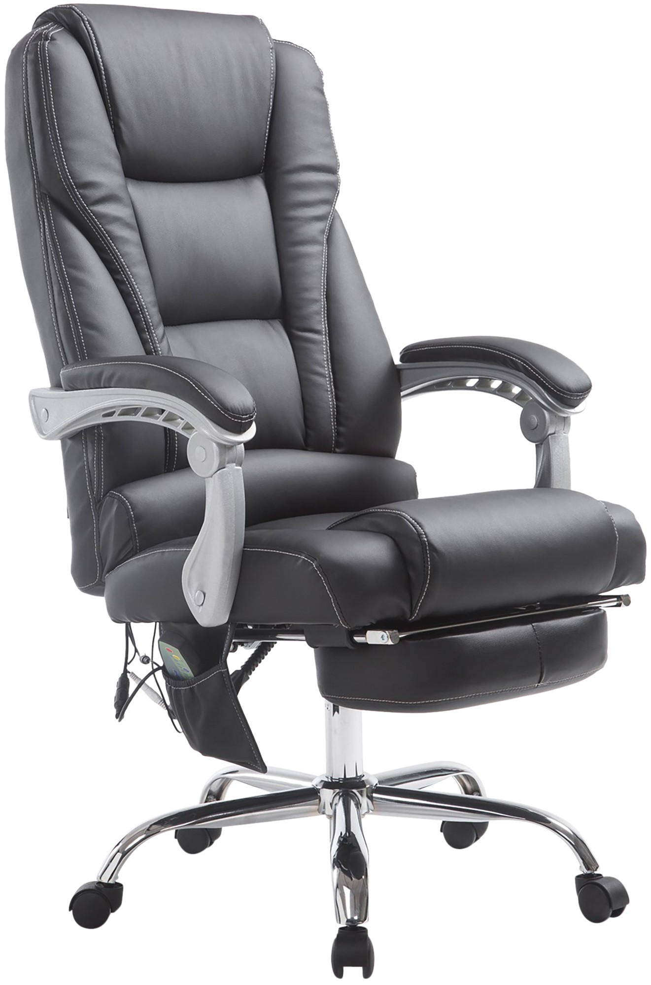 Chaise de bureau Pacific avec fonction massage simili cuir