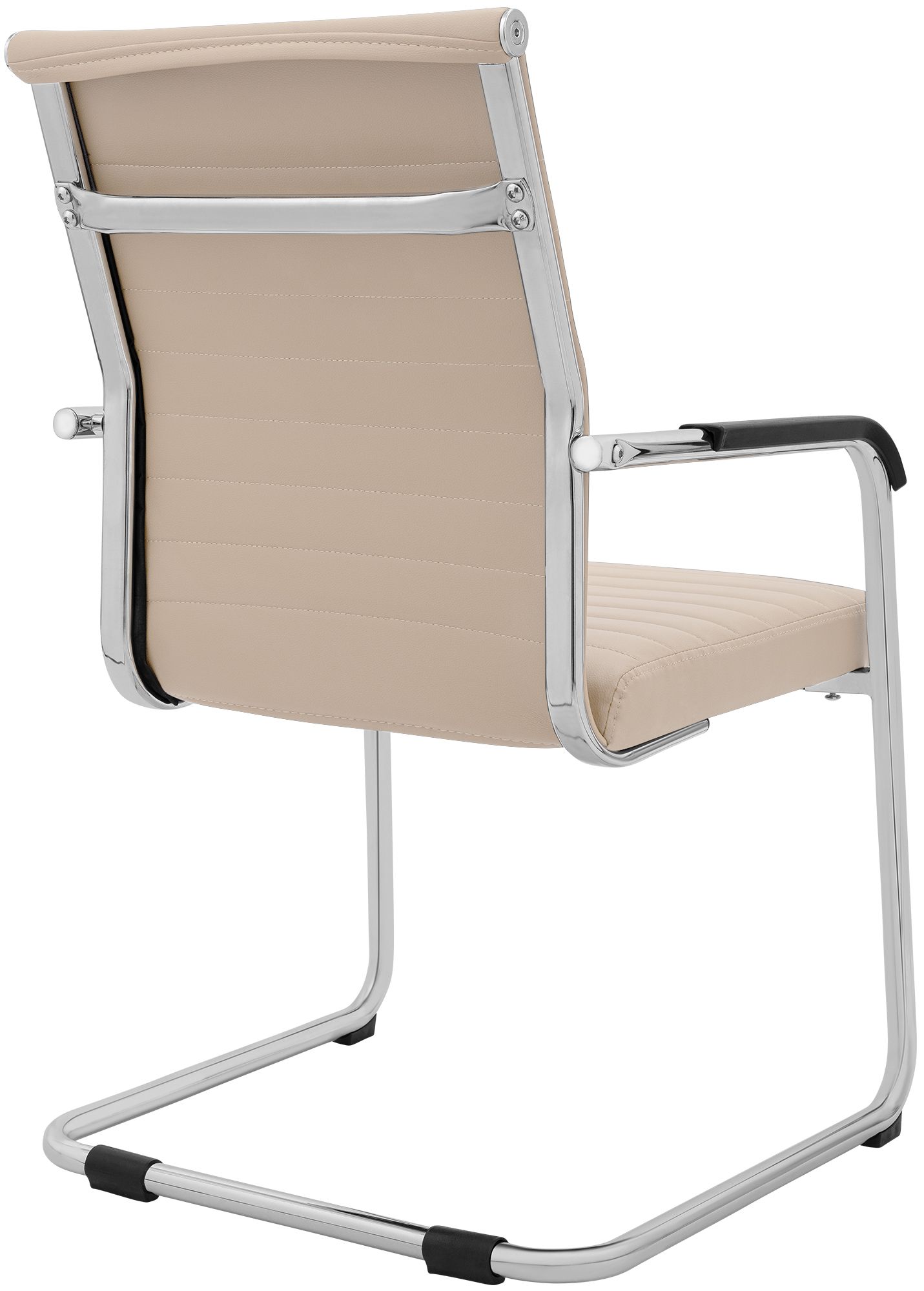Lot de 2 chaises cantilever Hakon, aspect cuir