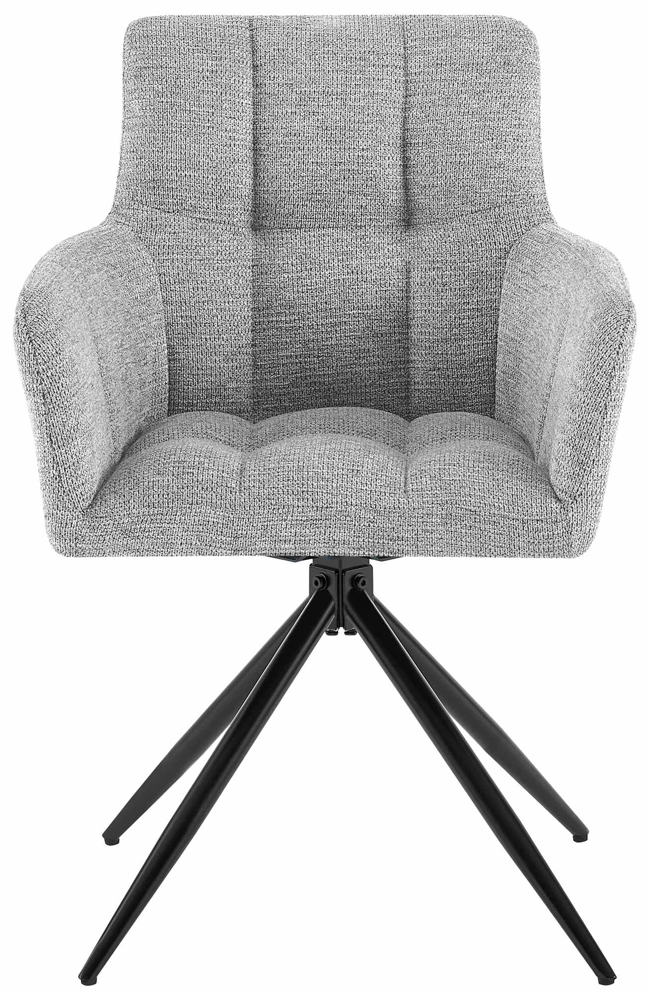 Lot de 2 chaises de salle à manger Jonah en tissu