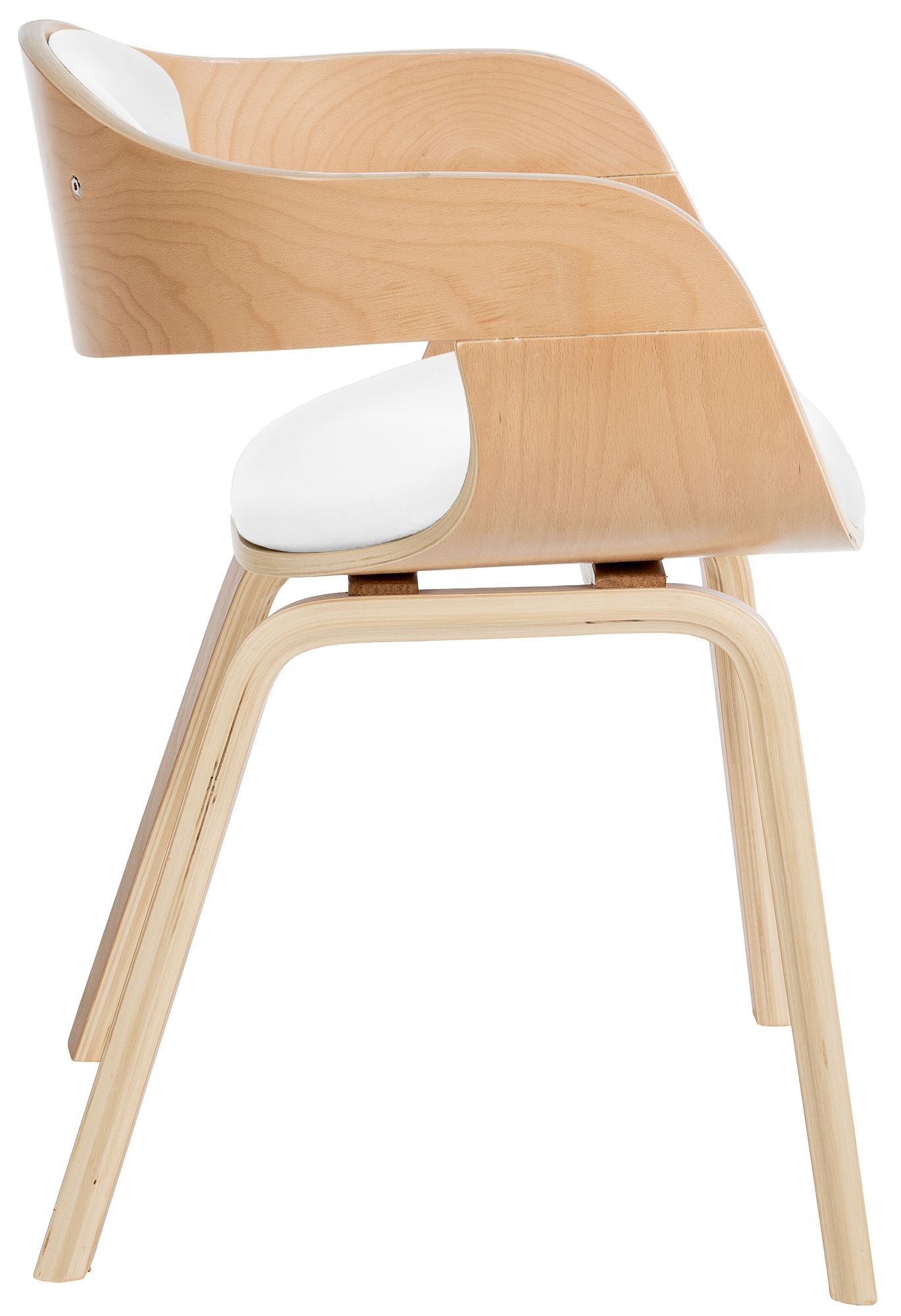 Lot de 2 chaises de salle à manger Kingston en similicuir