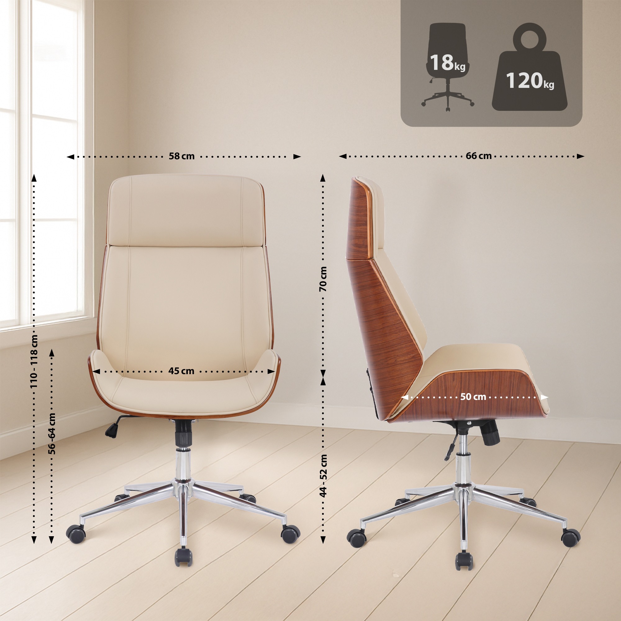 Chaise de bureau Varel