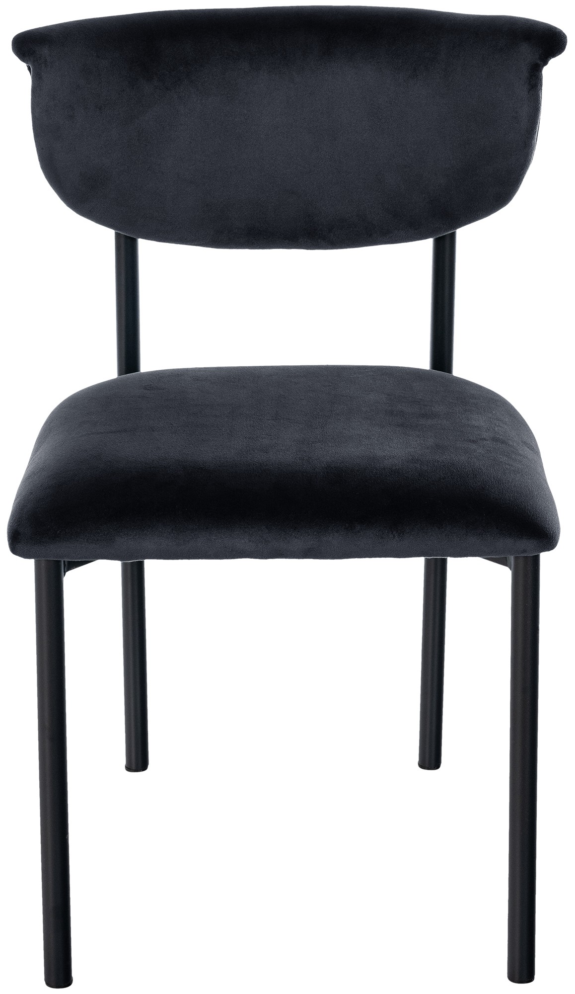 Lot de 2 chaises de salle à manger Gambell en velours