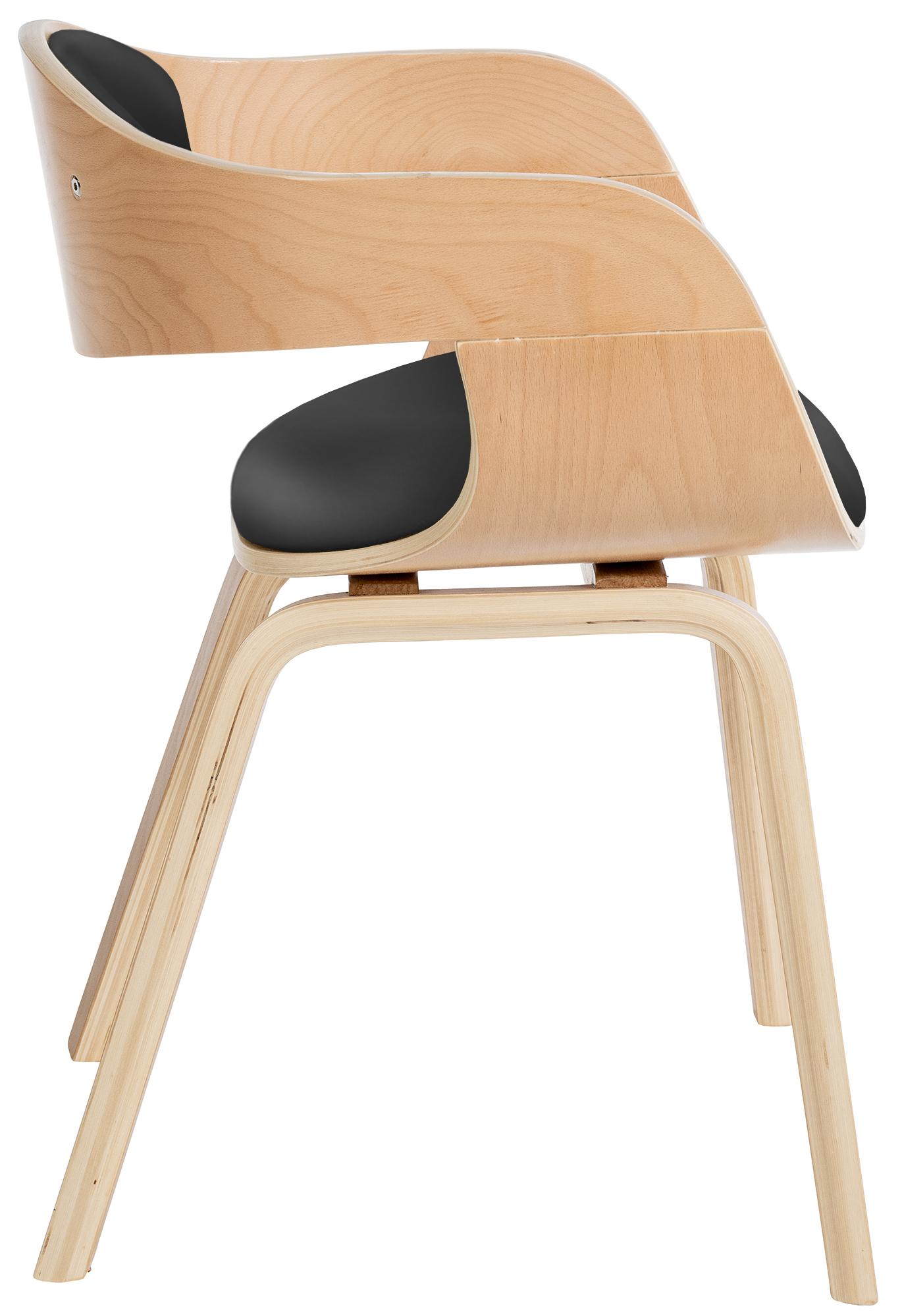 Lot de 2 chaises de salle à manger Kingston en similicuir