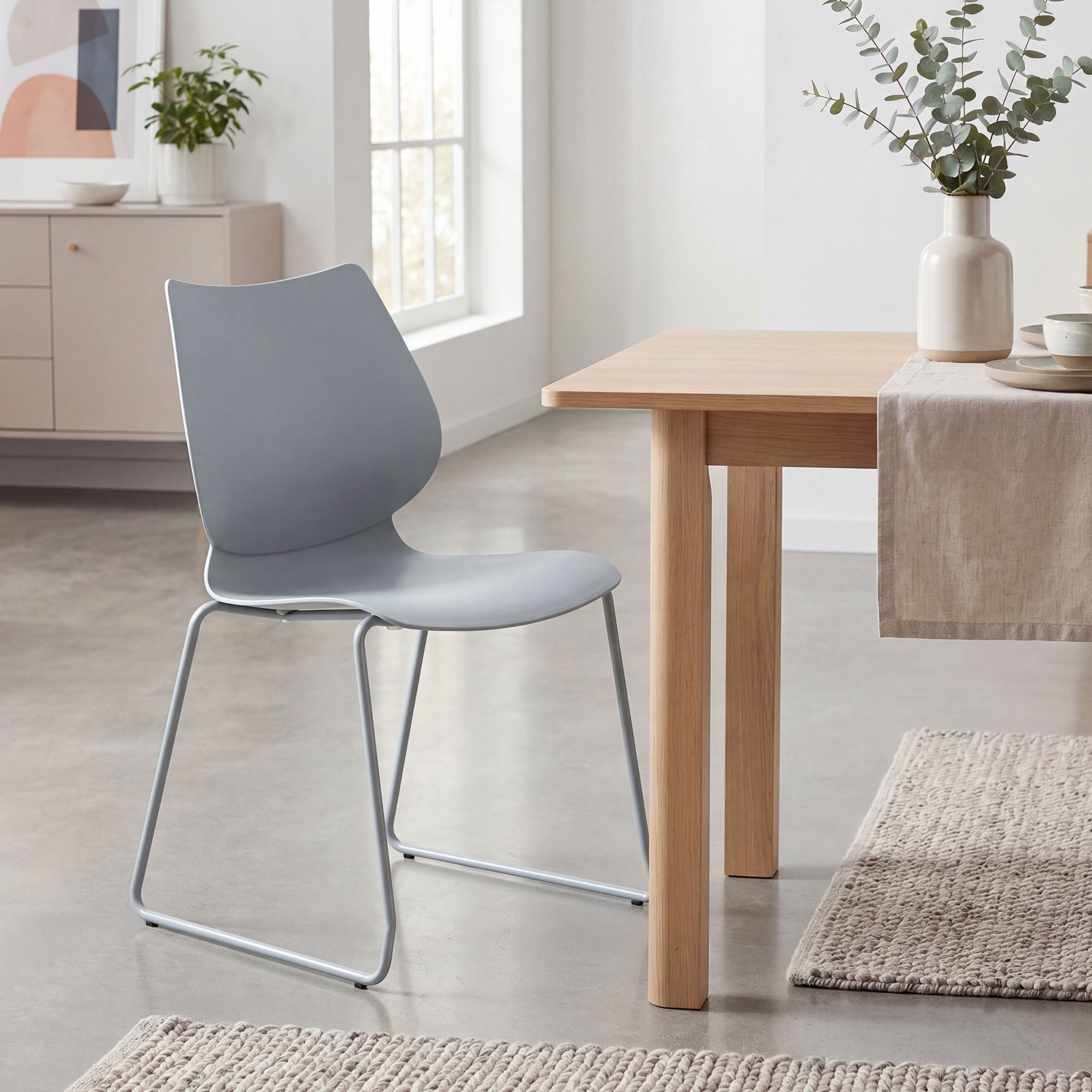 Lot de 4 chaises empilables Houma