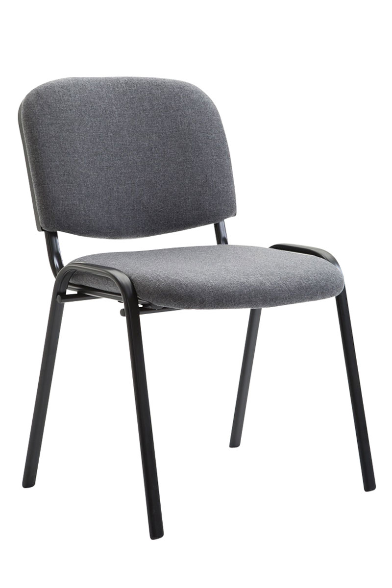 Lot de 4 chaises visiteur Ken en tissu