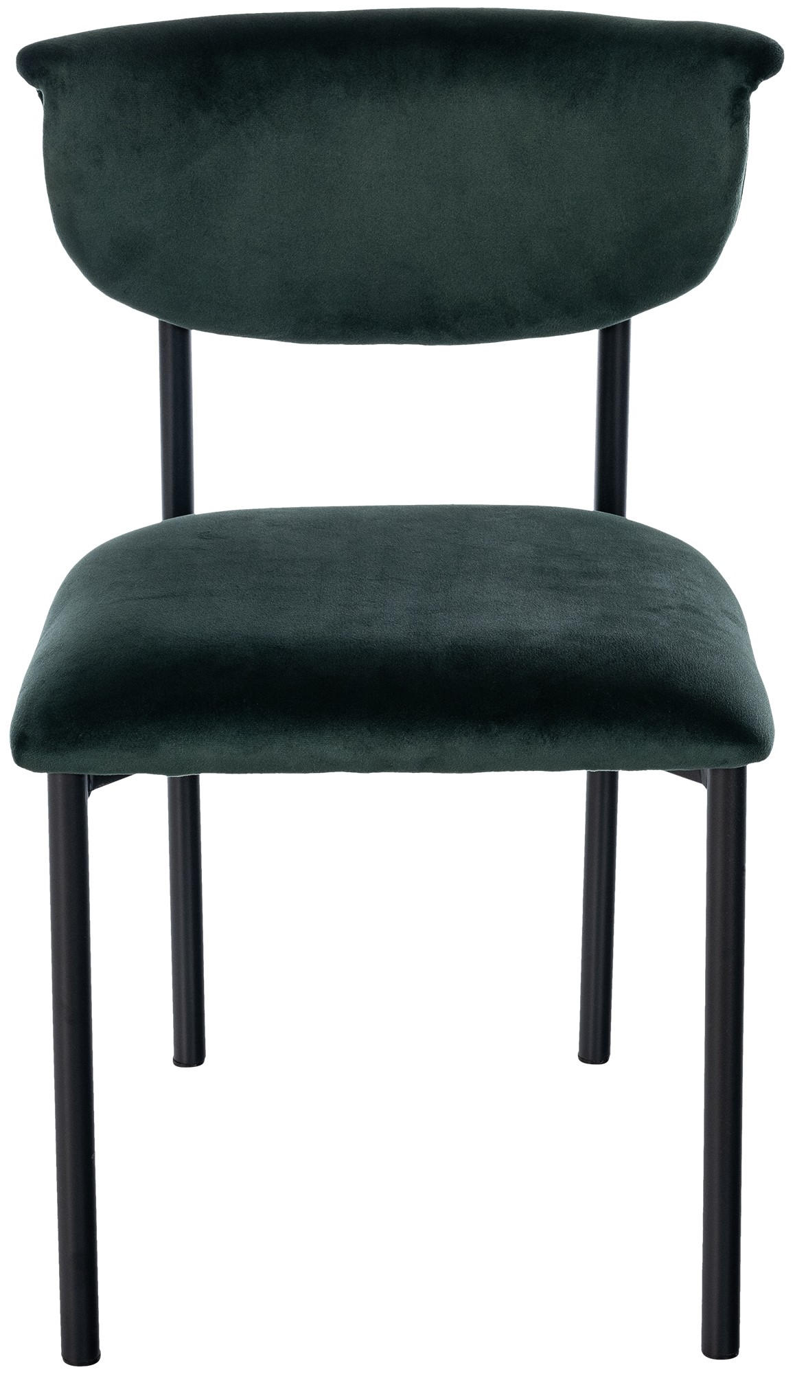Lot de 2 chaises de salle à manger Gambell en velours
